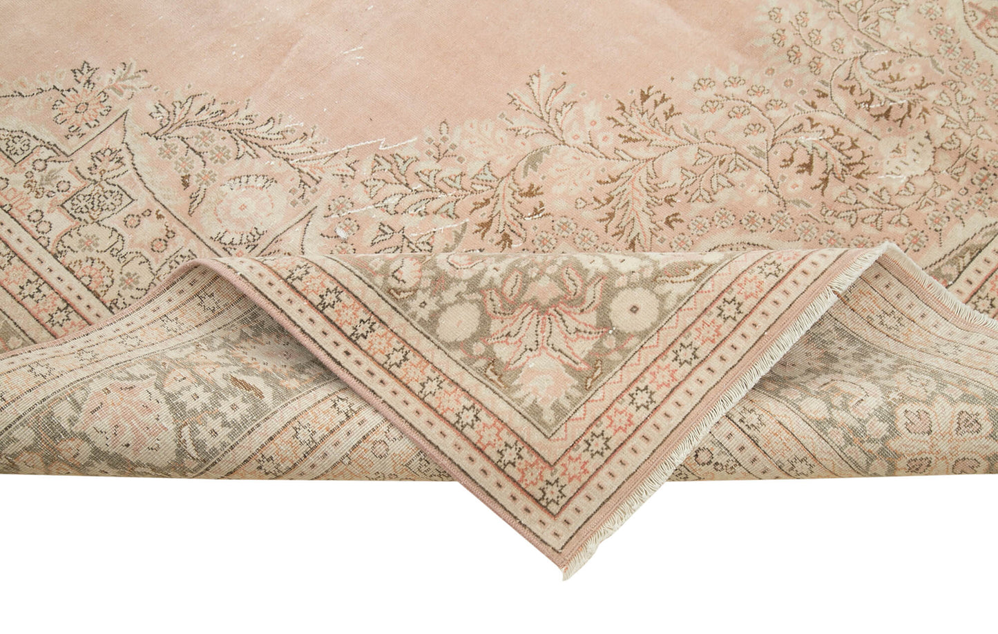 7x10 Beige Vintage Rug - 37934