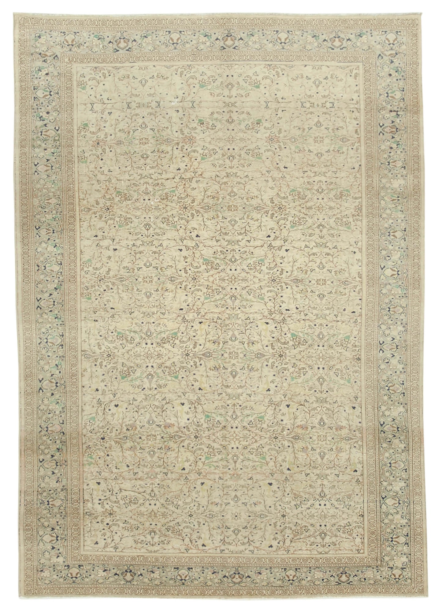 6x9 Beige Vintage Rug - 37935