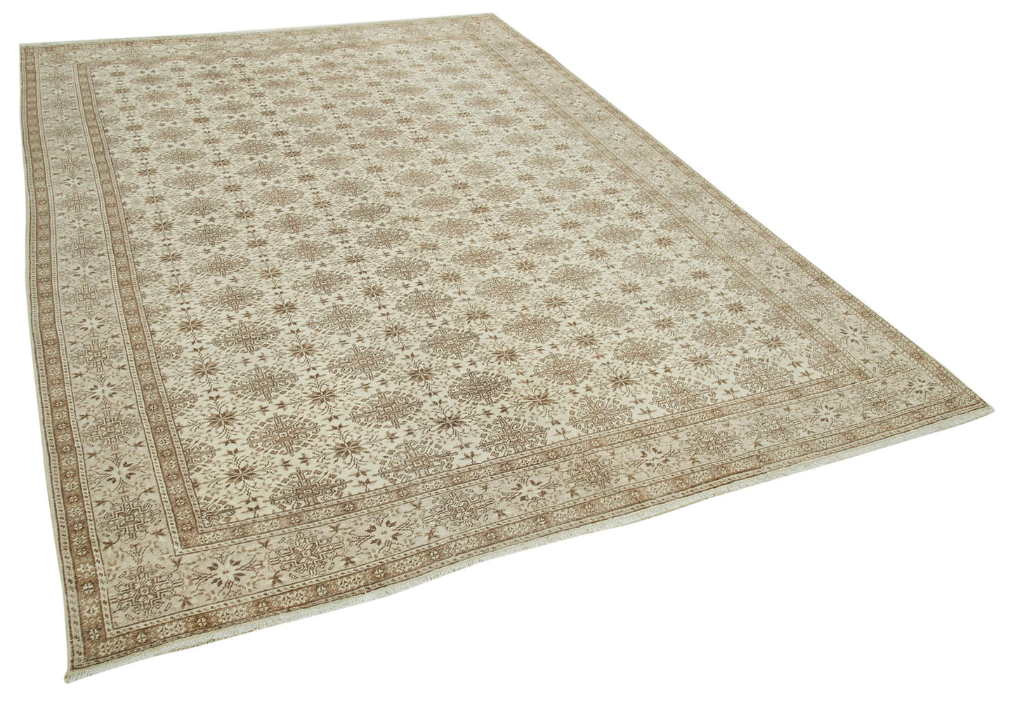 6x10 Beige Vintage Rug - 37943