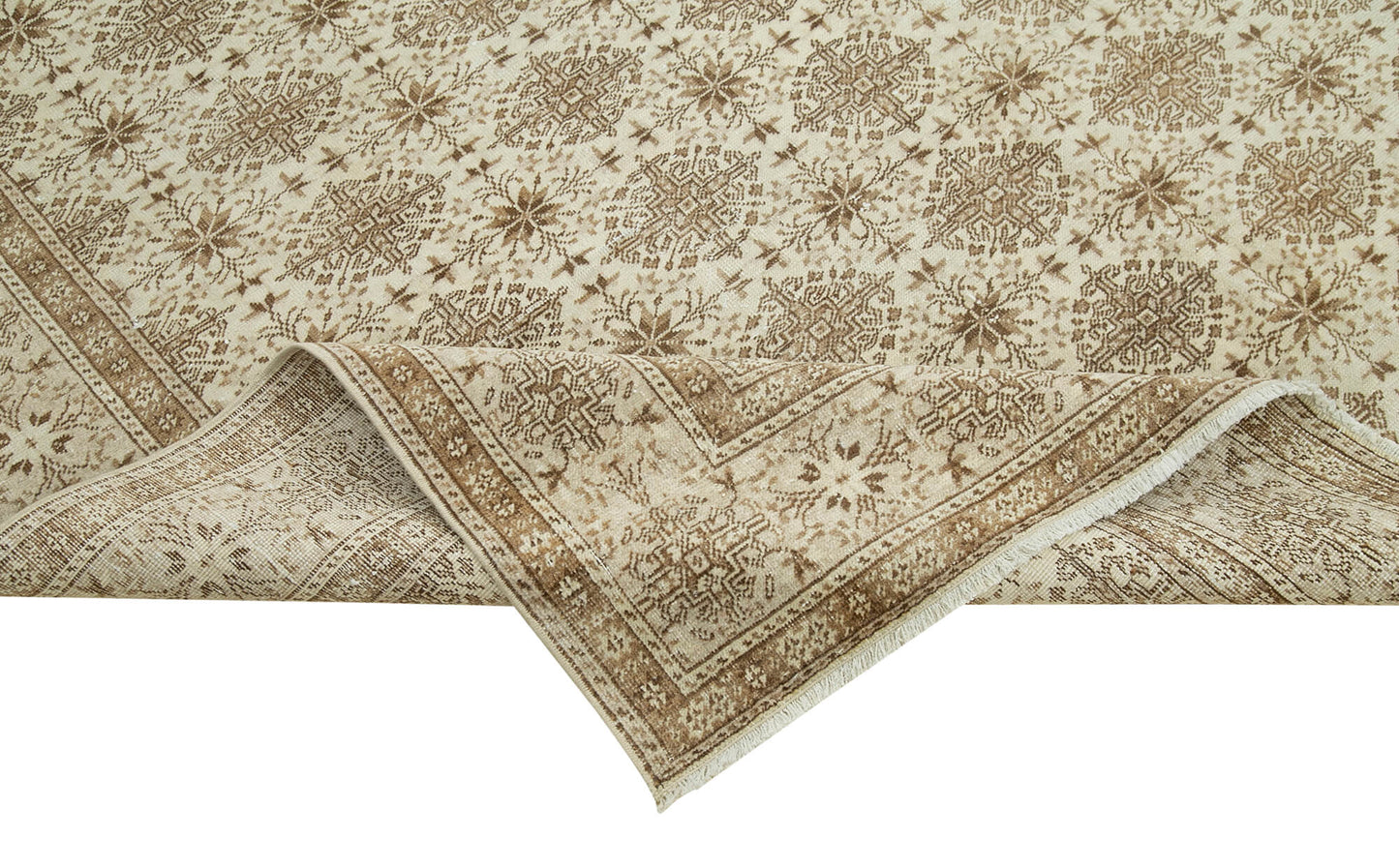 6x10 Beige Vintage Rug - 37943