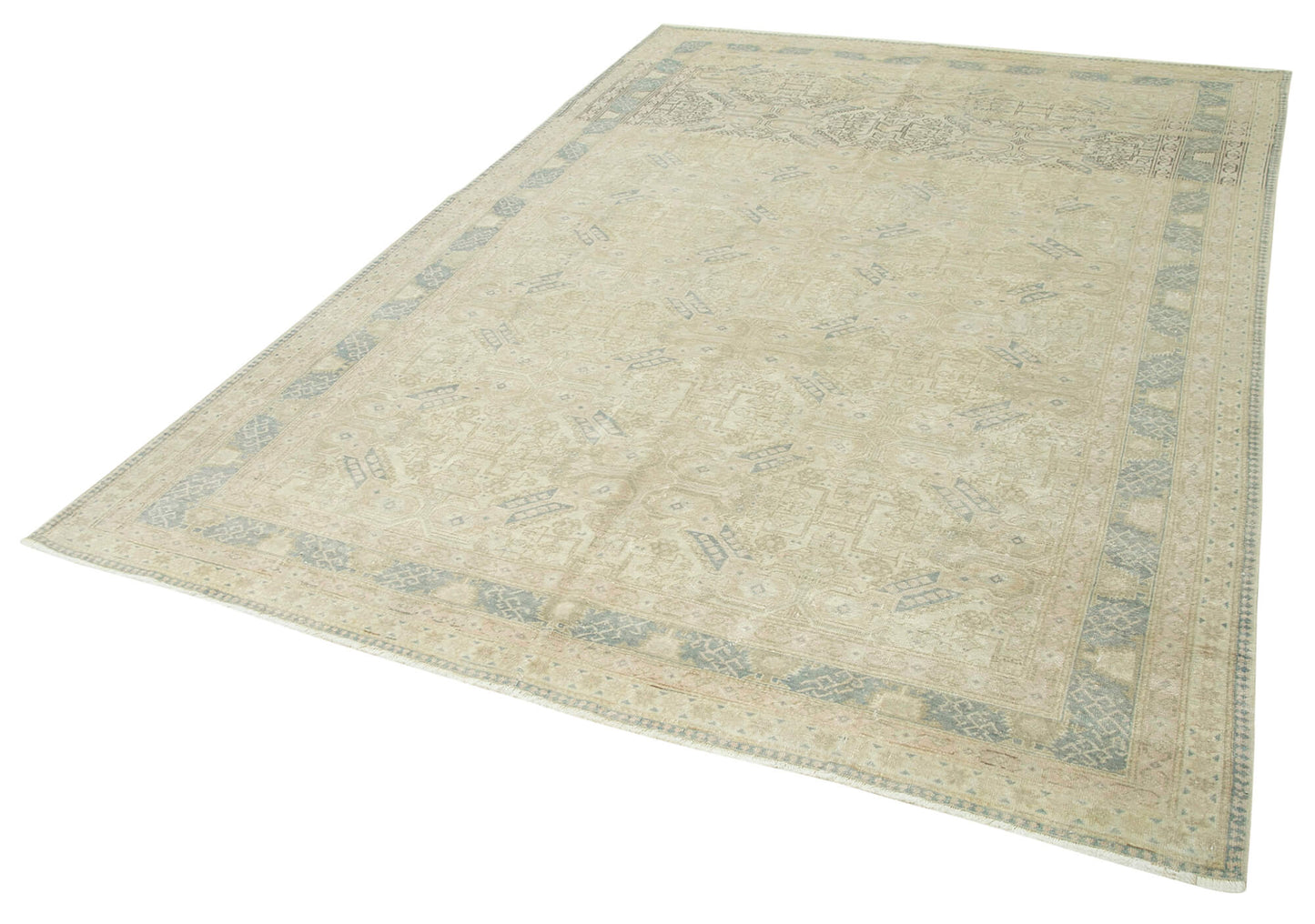 6x9 Beige Vintage Rug - 37948