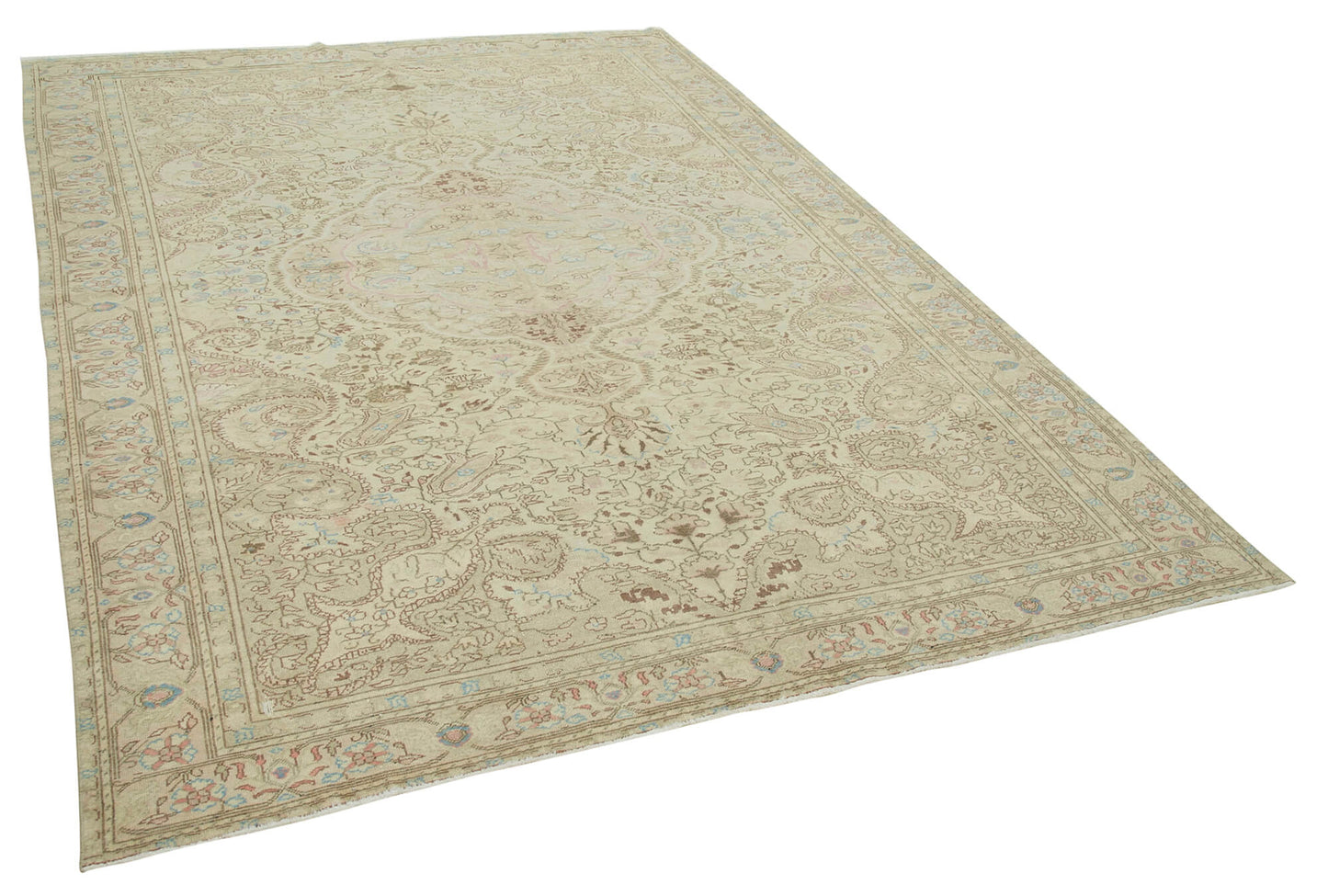 6x9 Beige Vintage Rug - 37949