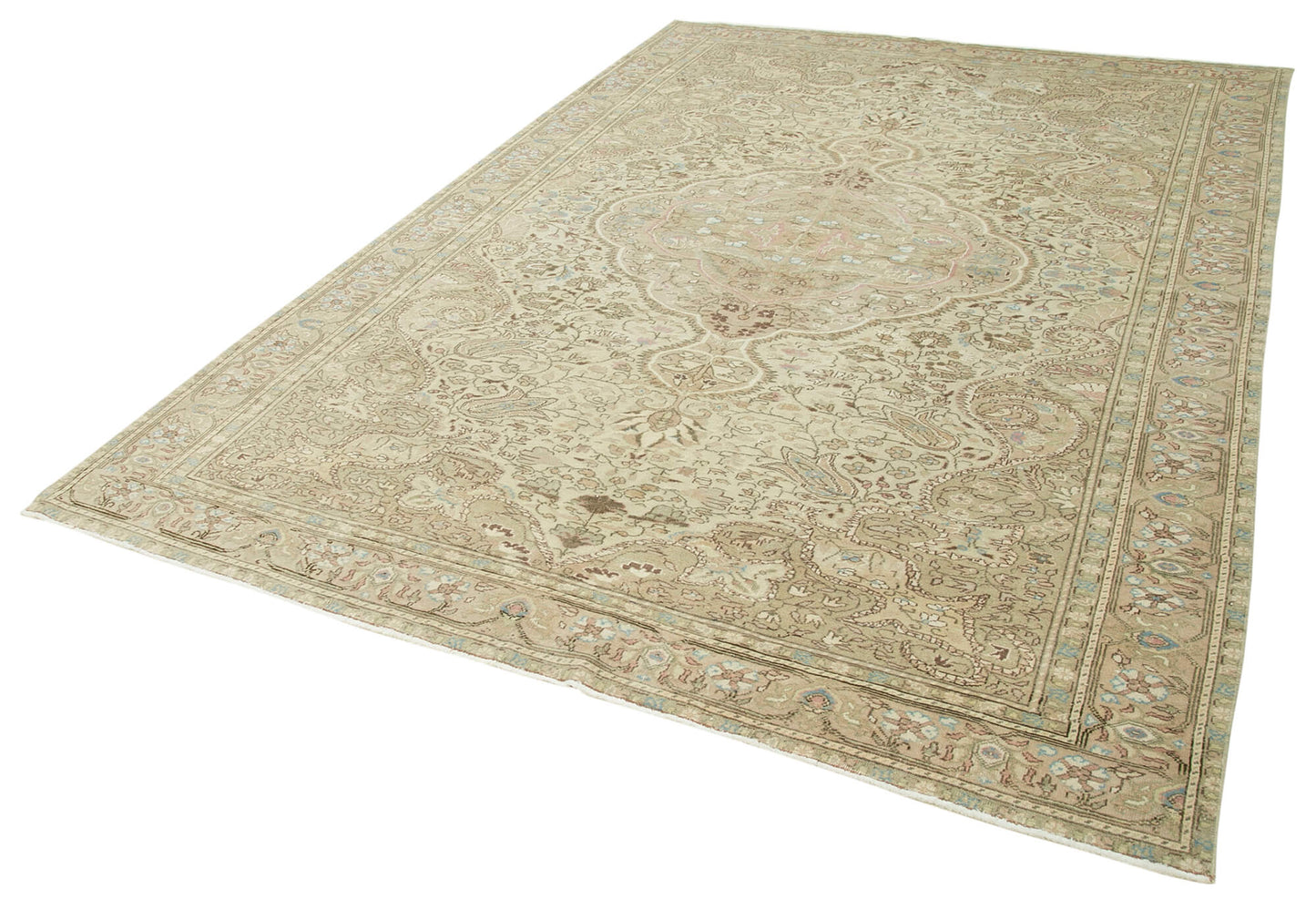 6x9 Beige Vintage Rug - 37949