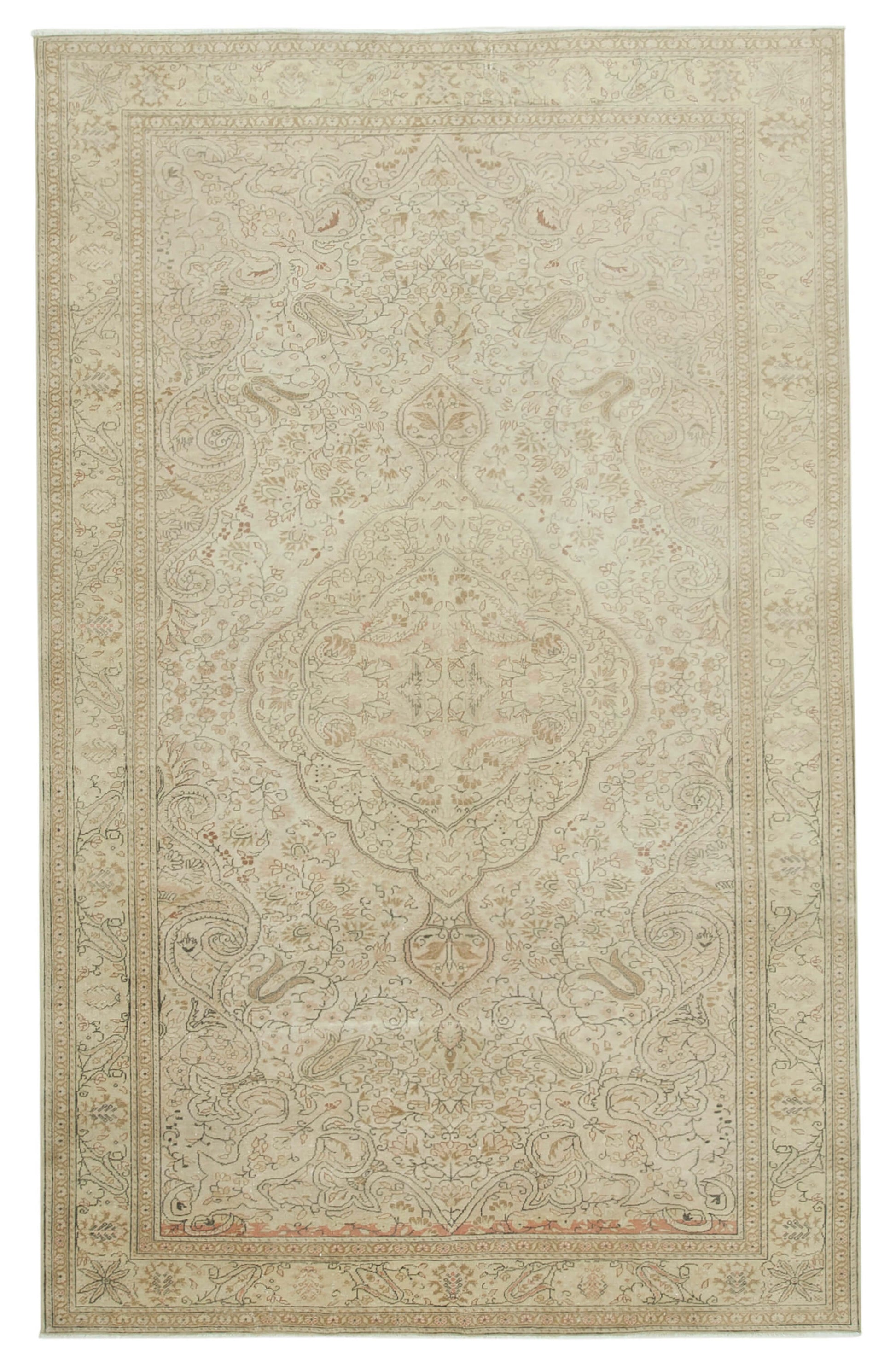 7x11 Beige Vintage Rug - 37955