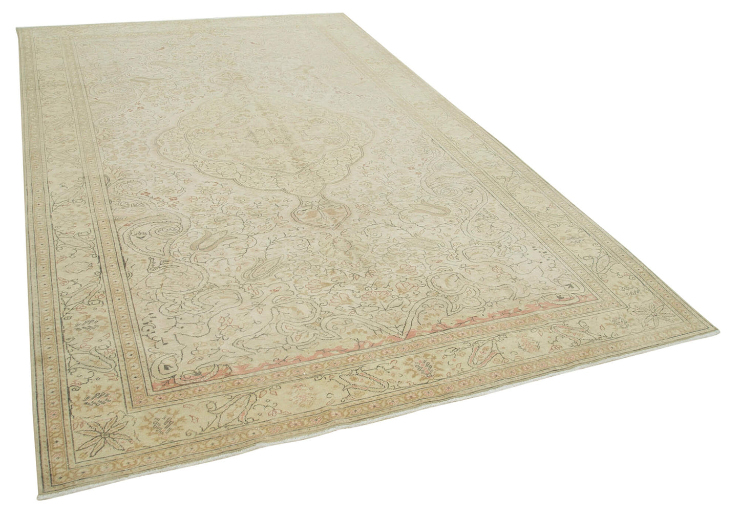 7x11 Beige Vintage Rug - 37955