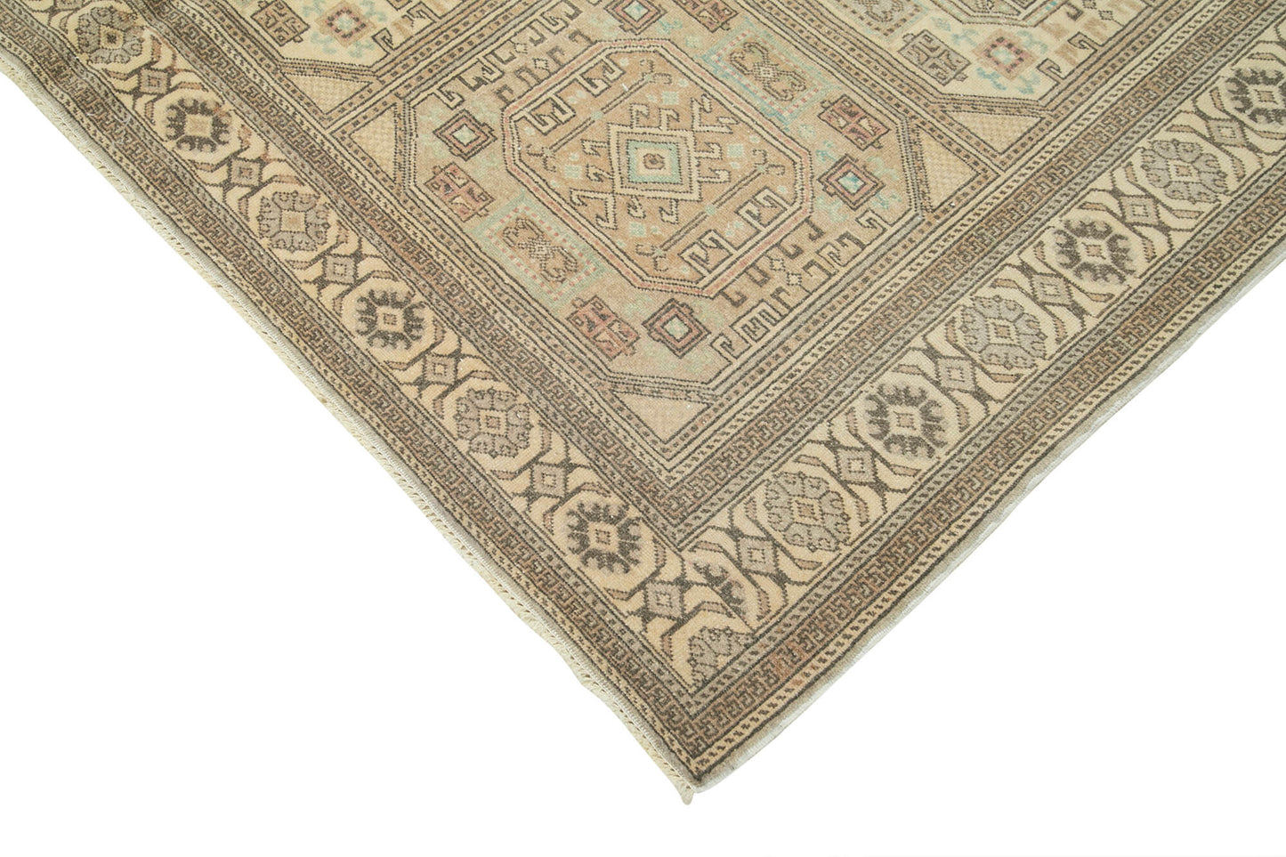 7x10 Beige Vintage Rug - 37958