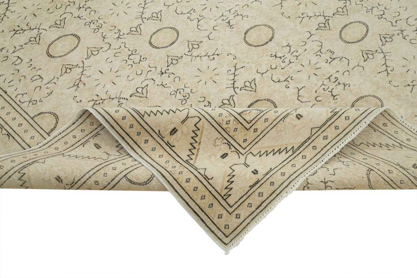 6x10 Beige Vintage Rug - 37960