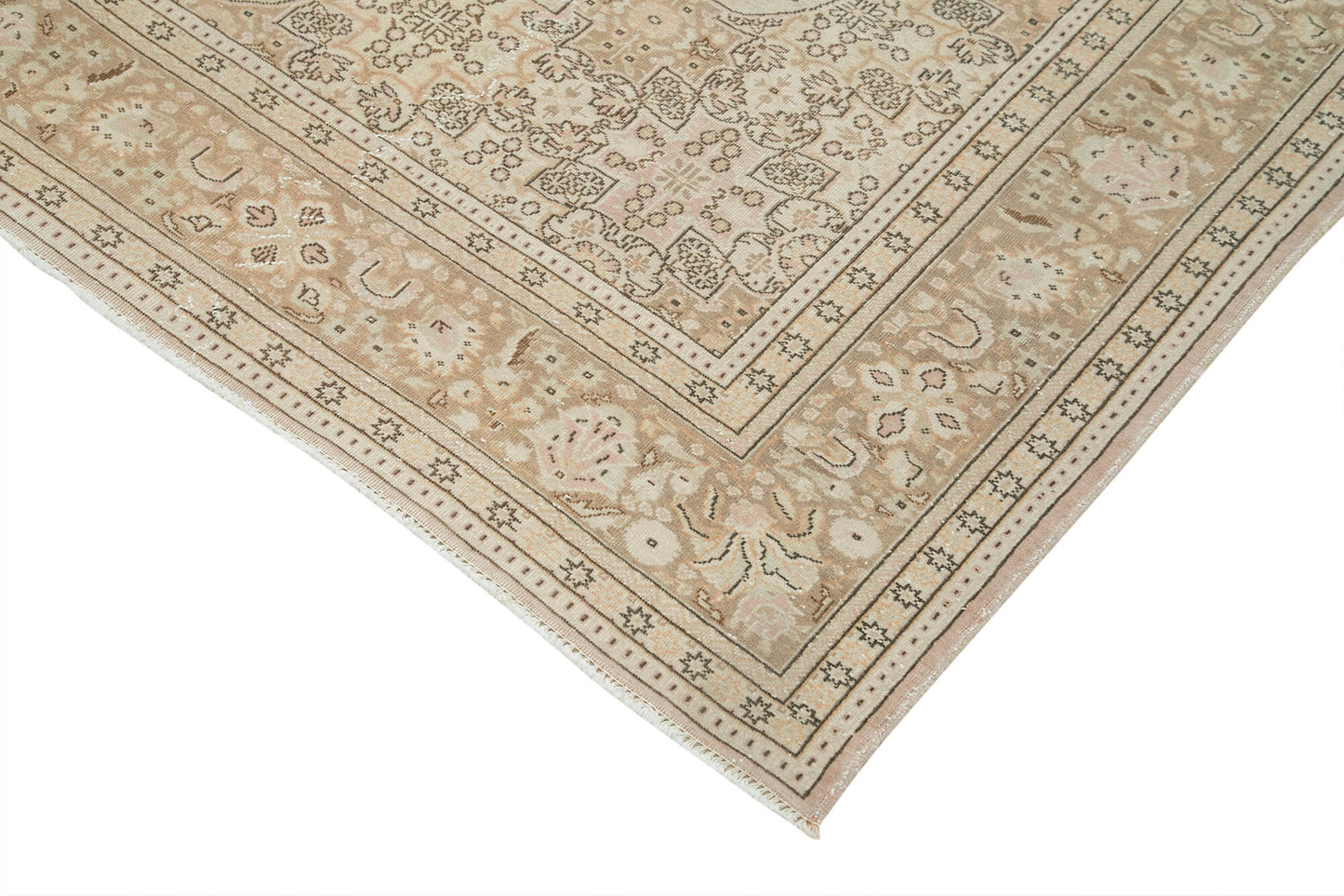 7x10 Beige Vintage Rug - 37961