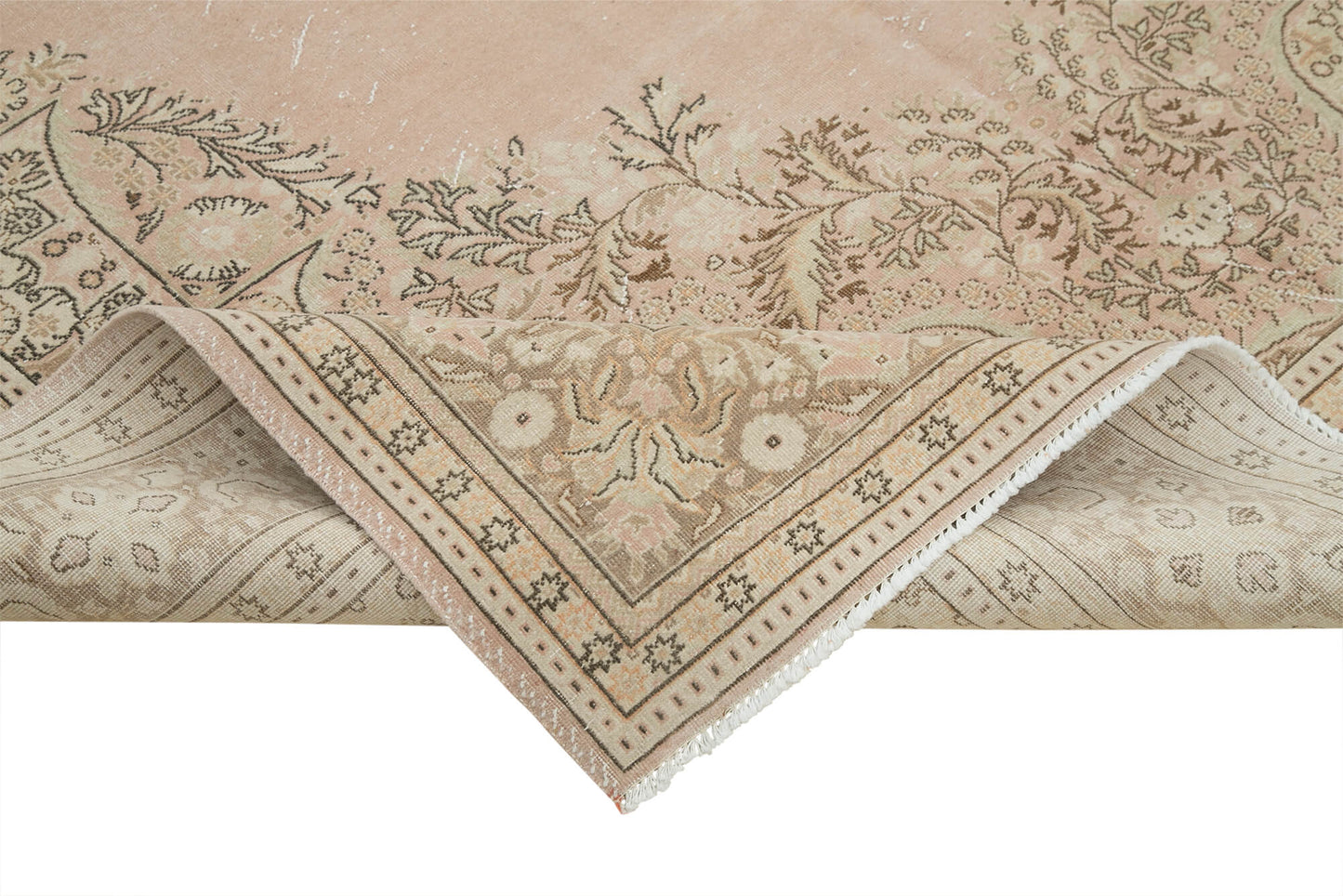 7x10 Beige Vintage Rug - 37961