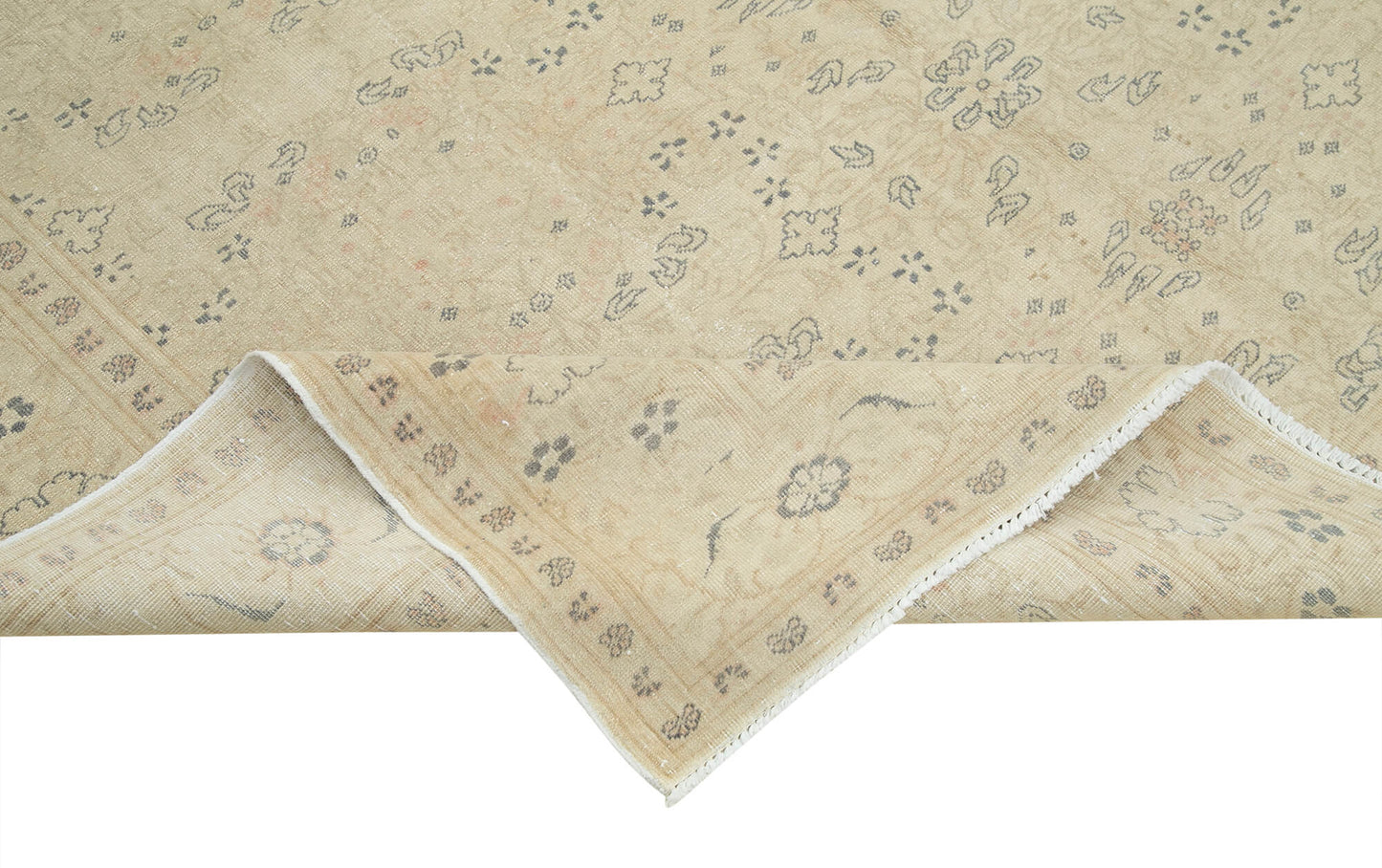 7x10 Beige Vintage Rug - 37962