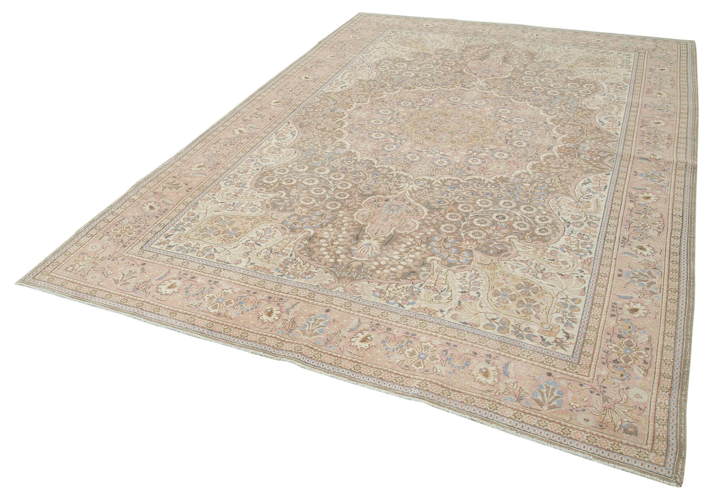 7x10 Beige Vintage Rug - 37964