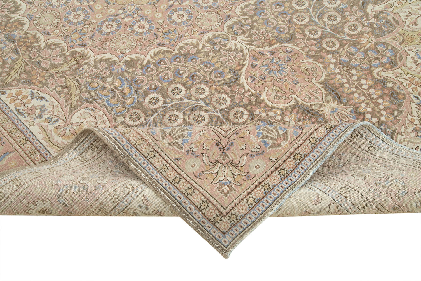 7x10 Beige Vintage Rug - 37964