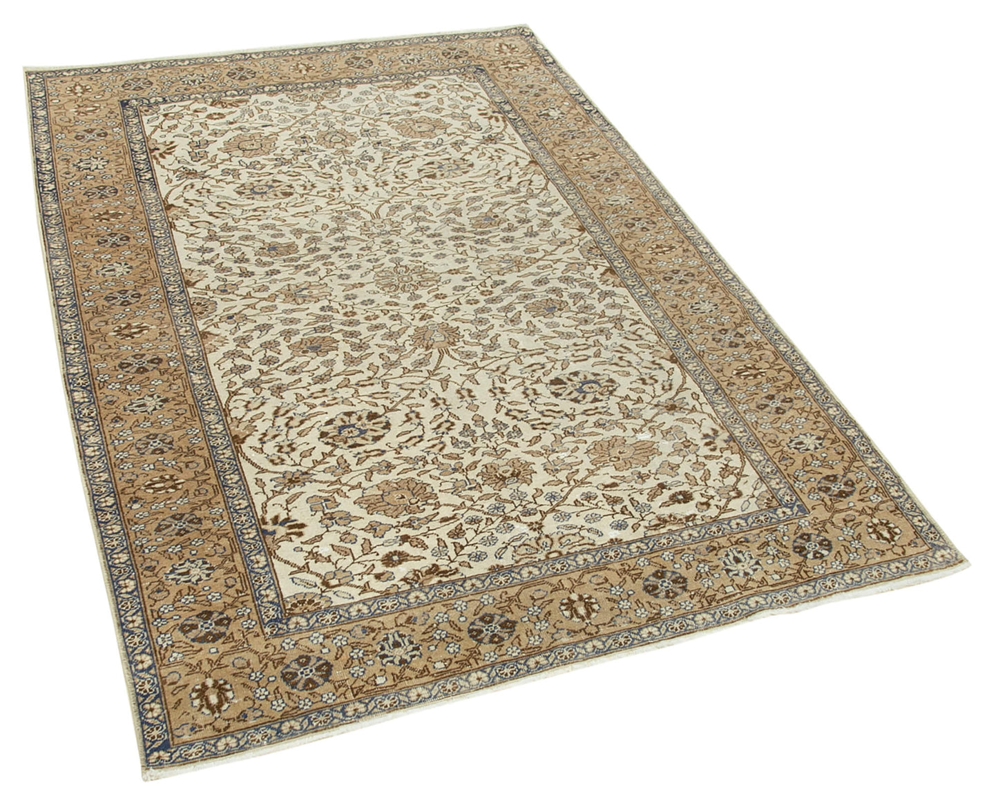 4x6 Beige Vintage Rug - 37971