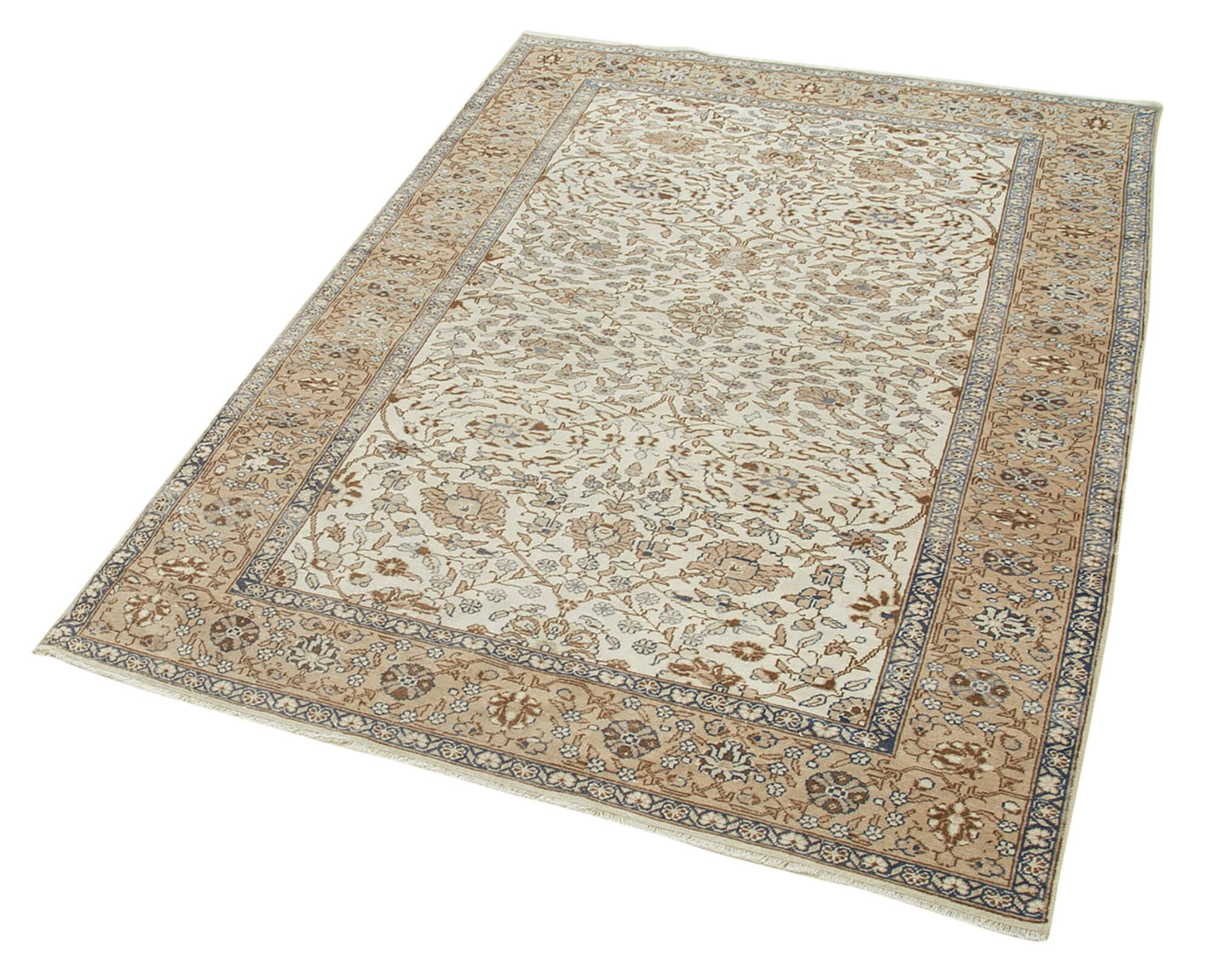 4x6 Beige Vintage Rug - 37971