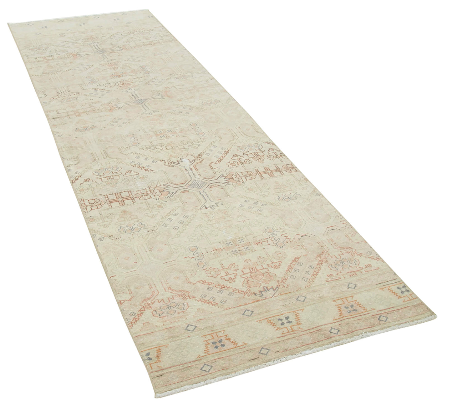 3x9 Beige Vintage Rug - 37972