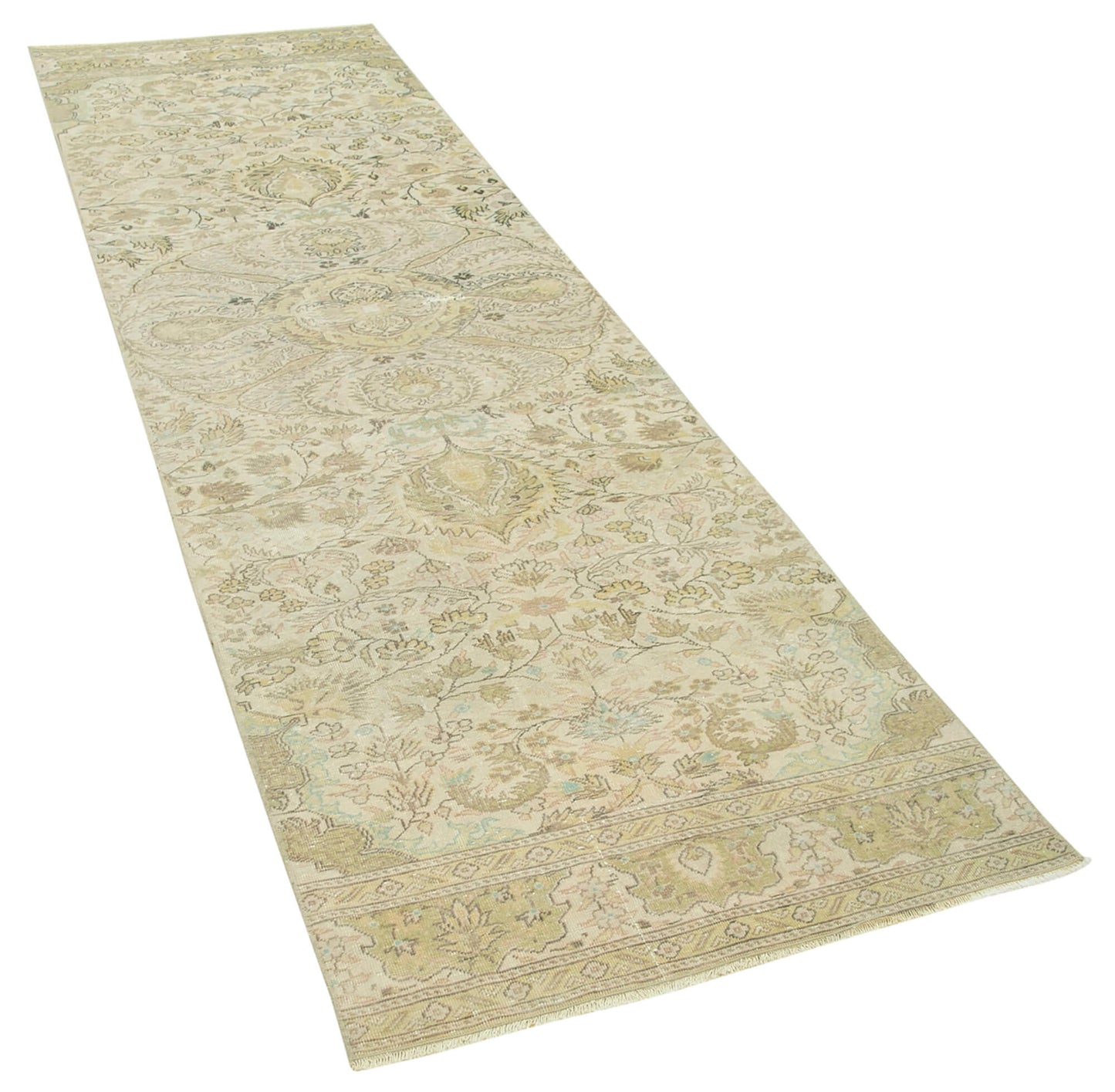 3x10 Beige Vintage Rug - 37976