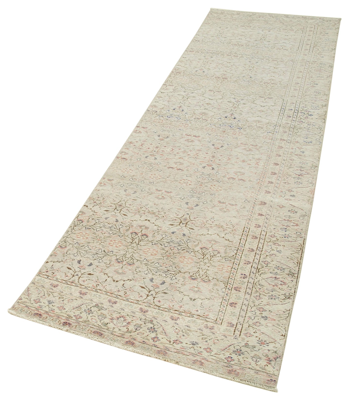 3x9 Beige Vintage Rug - 37977