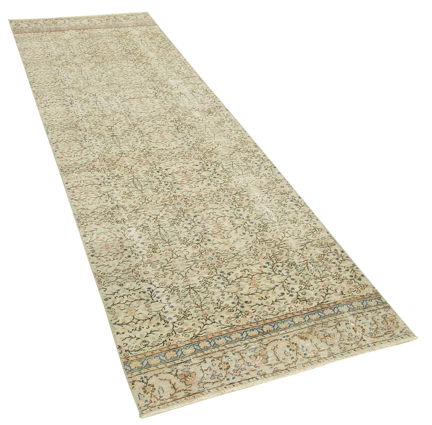 3x9 Beige Vintage Rug - 37985