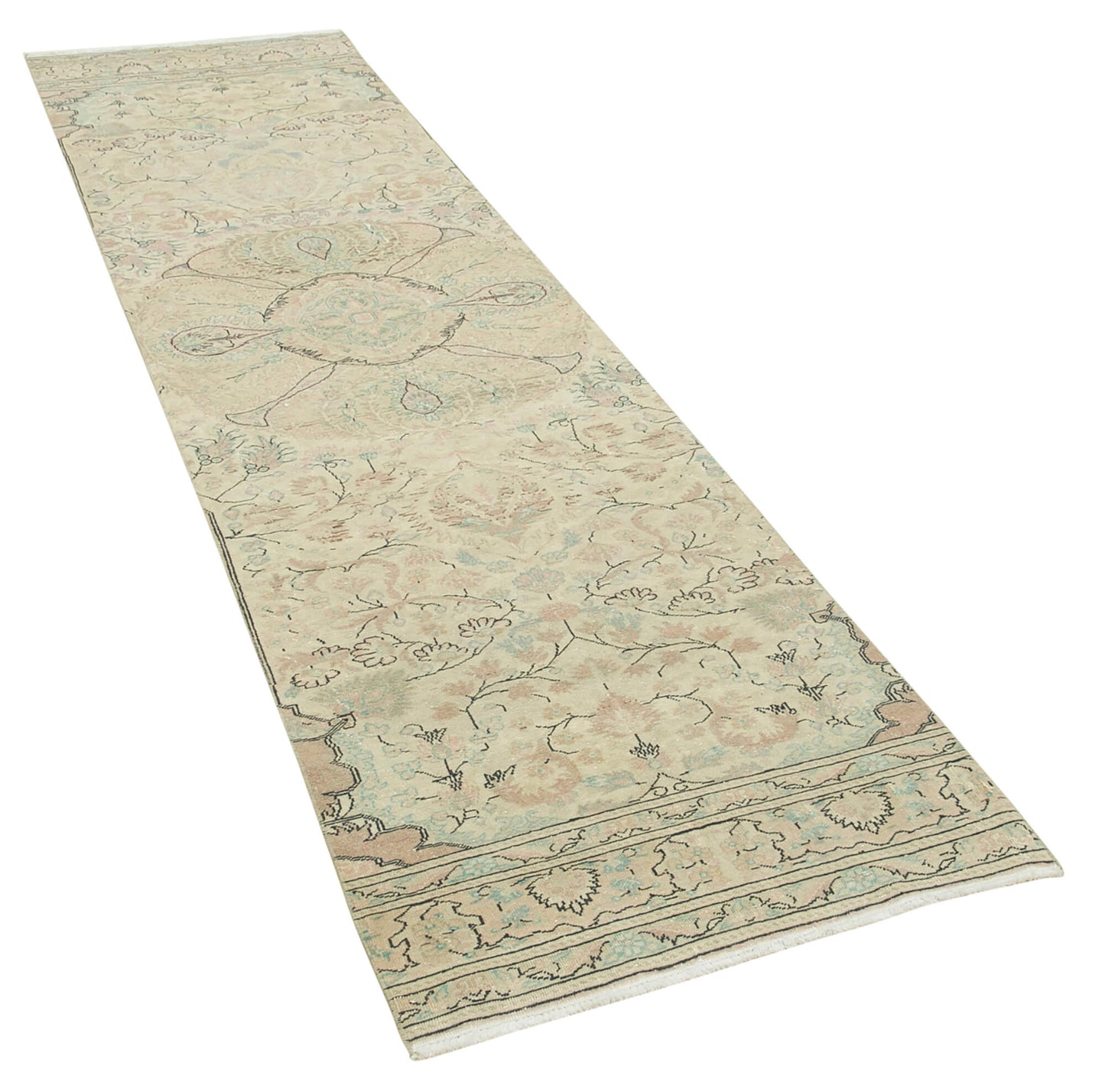 3x10 Beige Vintage Rug - 37987