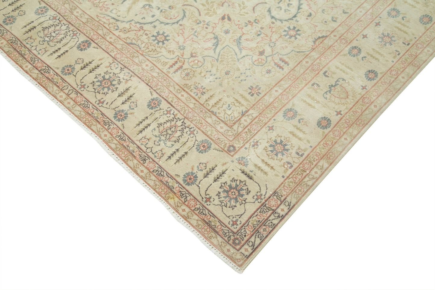 6x10 Beige Vintage Rug - 37993