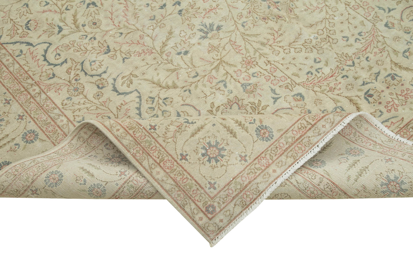 6x10 Beige Vintage Rug - 37993