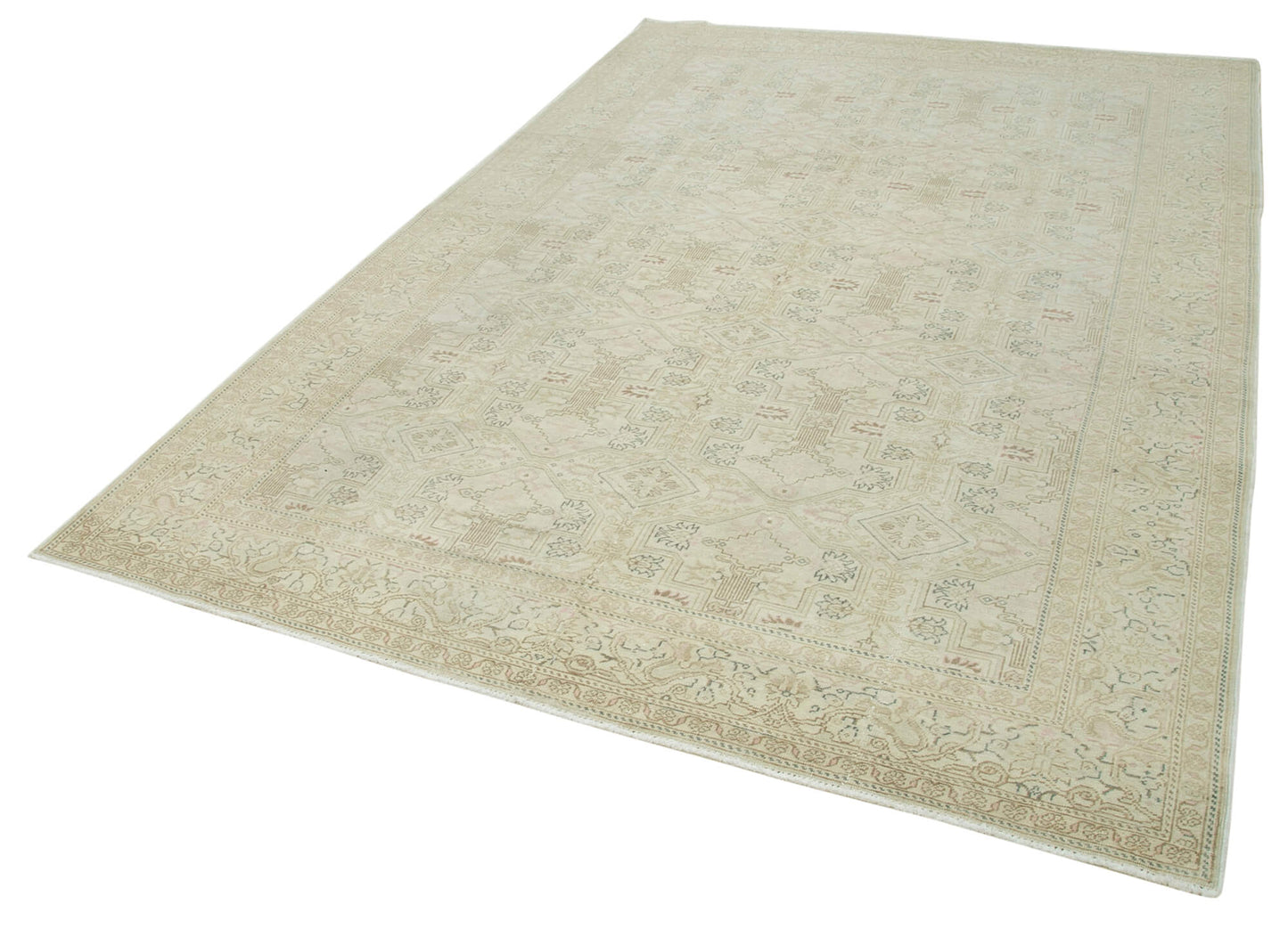 6x10 Beige Vintage Rug - 37995