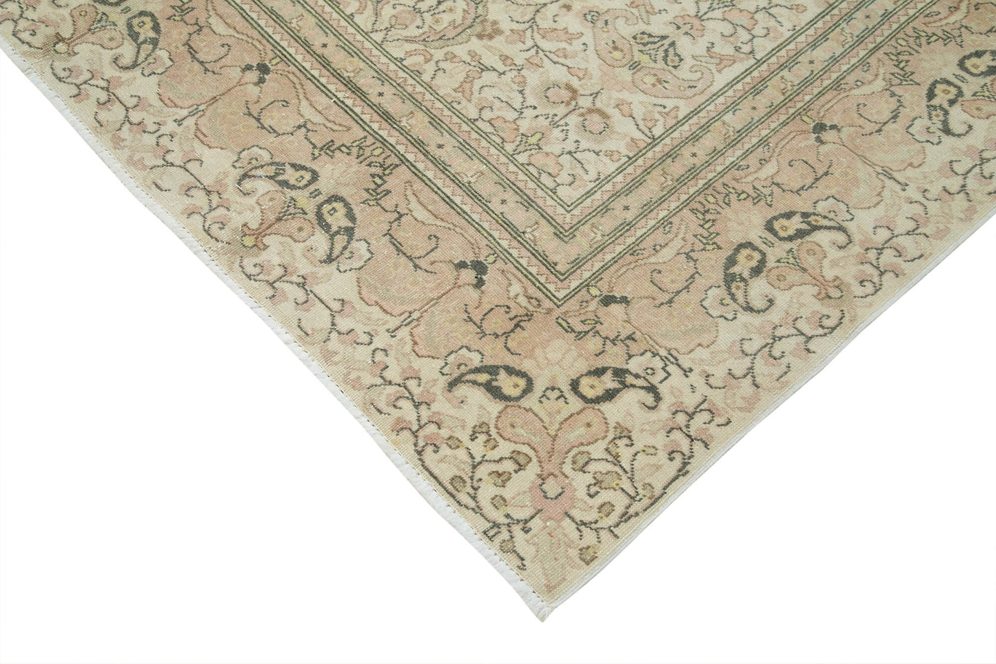 7x10 Beige Vintage Rug - 37997