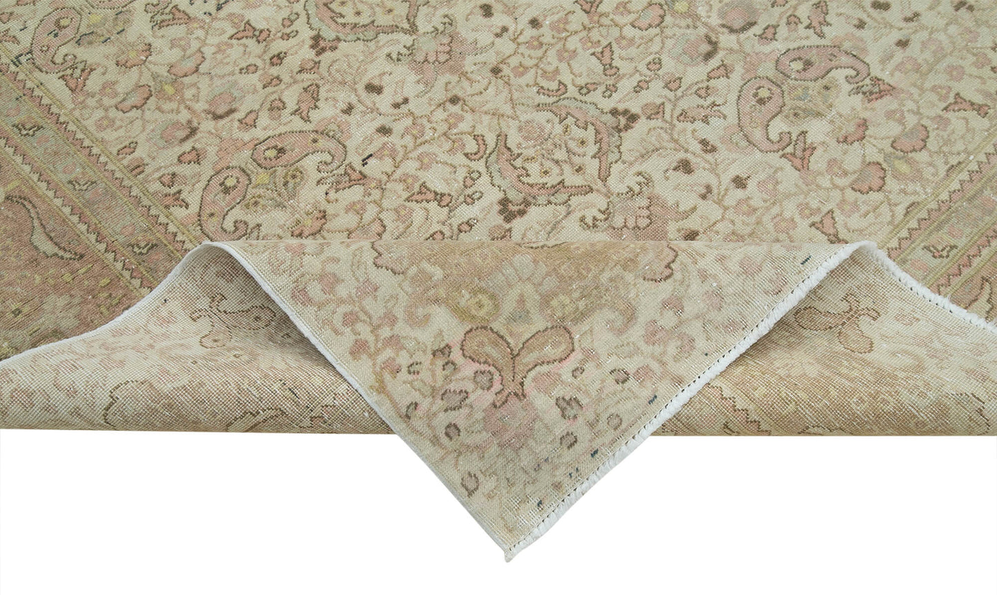 7x10 Beige Vintage Rug - 37997