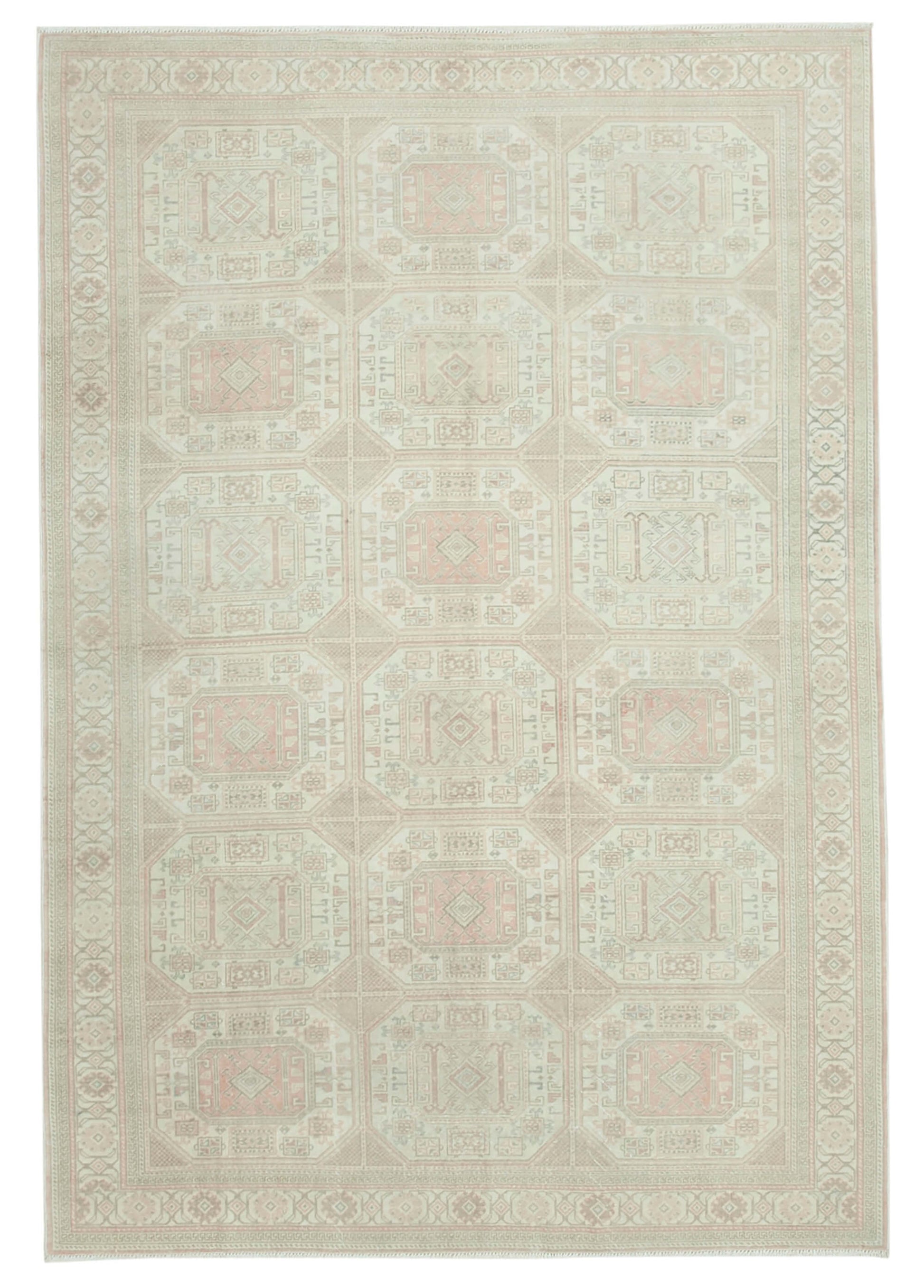 6x9 Beige Vintage Rug - 38001