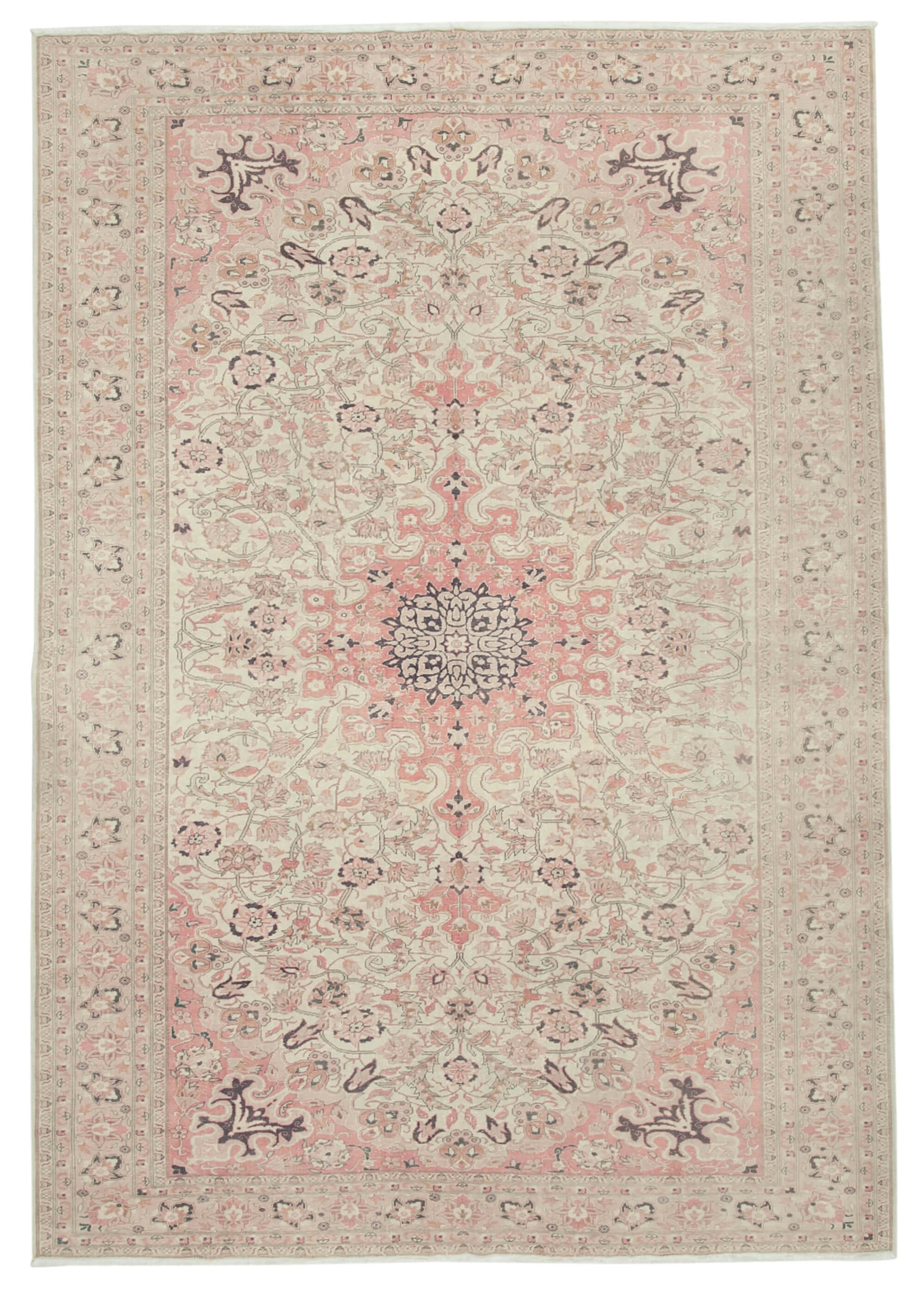 8x12 Beige Vintage Rug - 38003