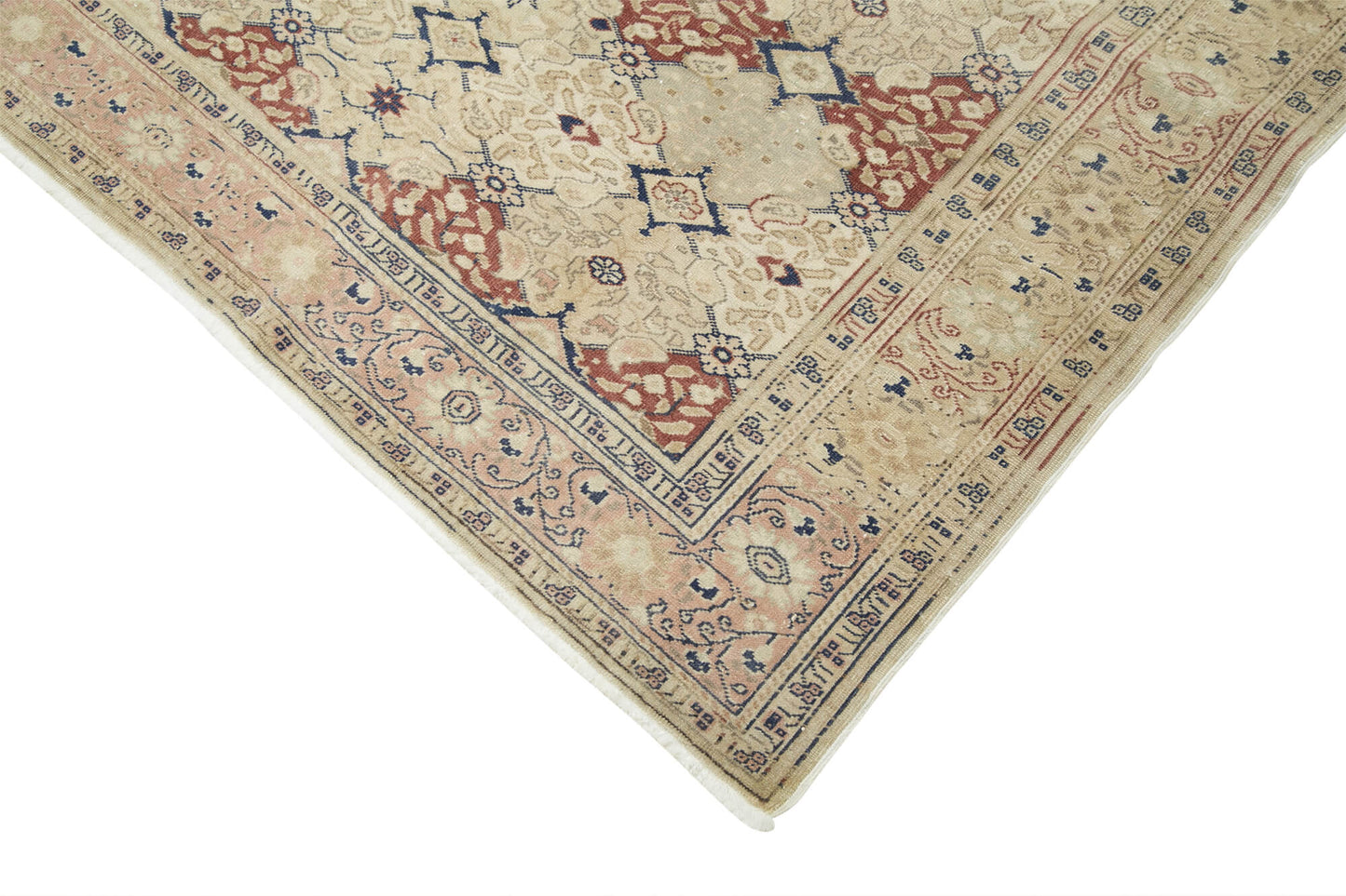 8x11 Beige Vintage Rug - 38005