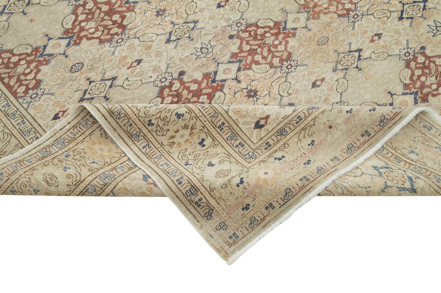 8x11 Beige Vintage Rug - 38005