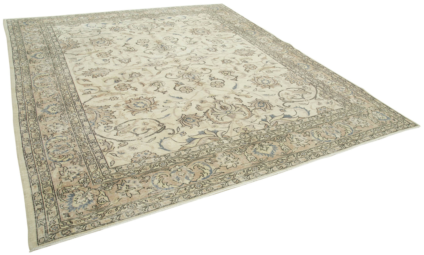 9x11 Beige Vintage Rug - 38010