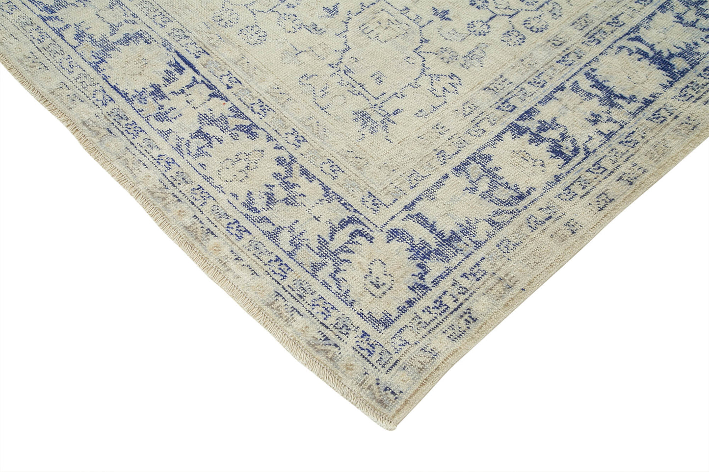 9x12 Beige Turkish Vintage Area Rug - 38011