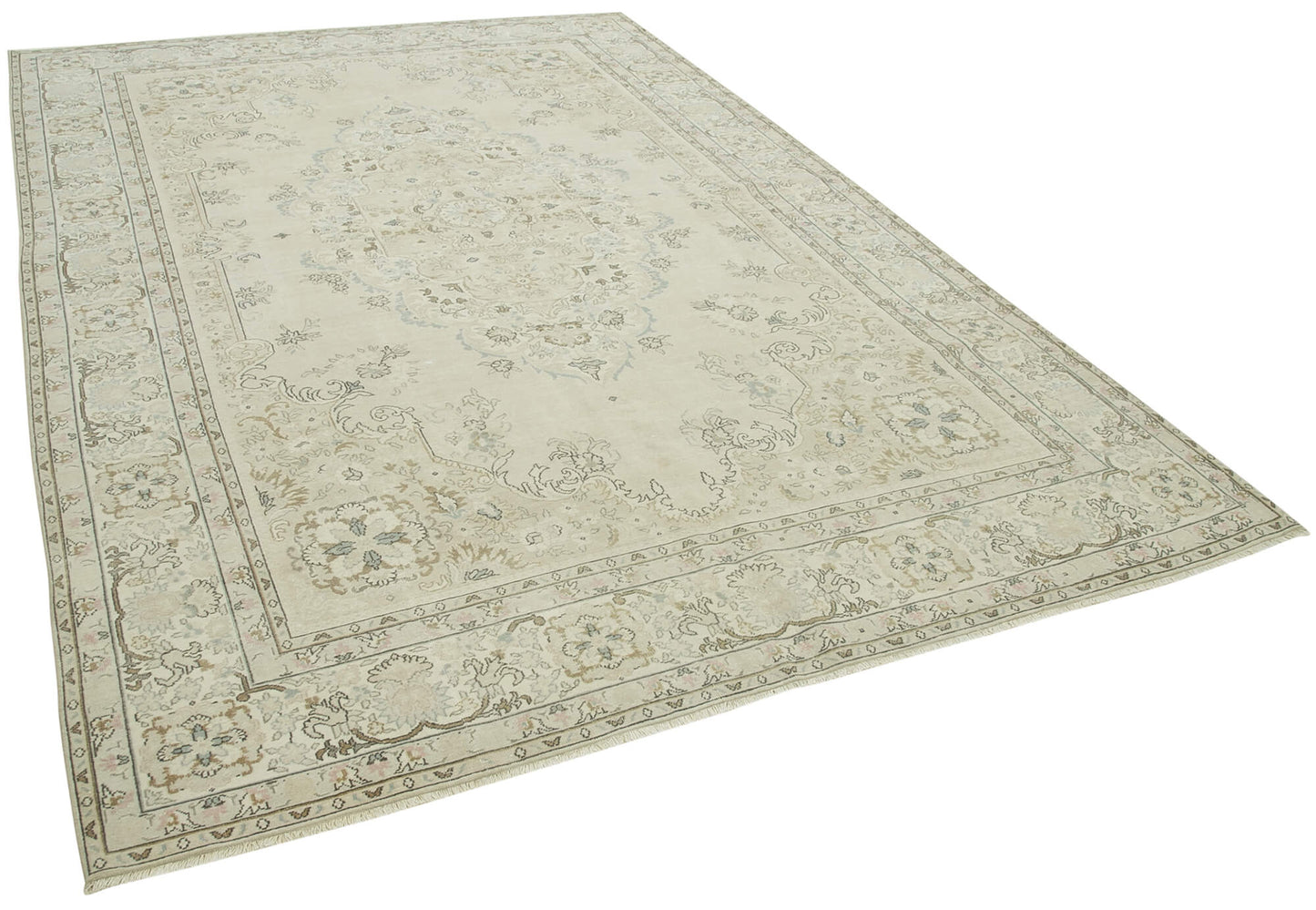 7x11 Beige Vintage Rug - 38012