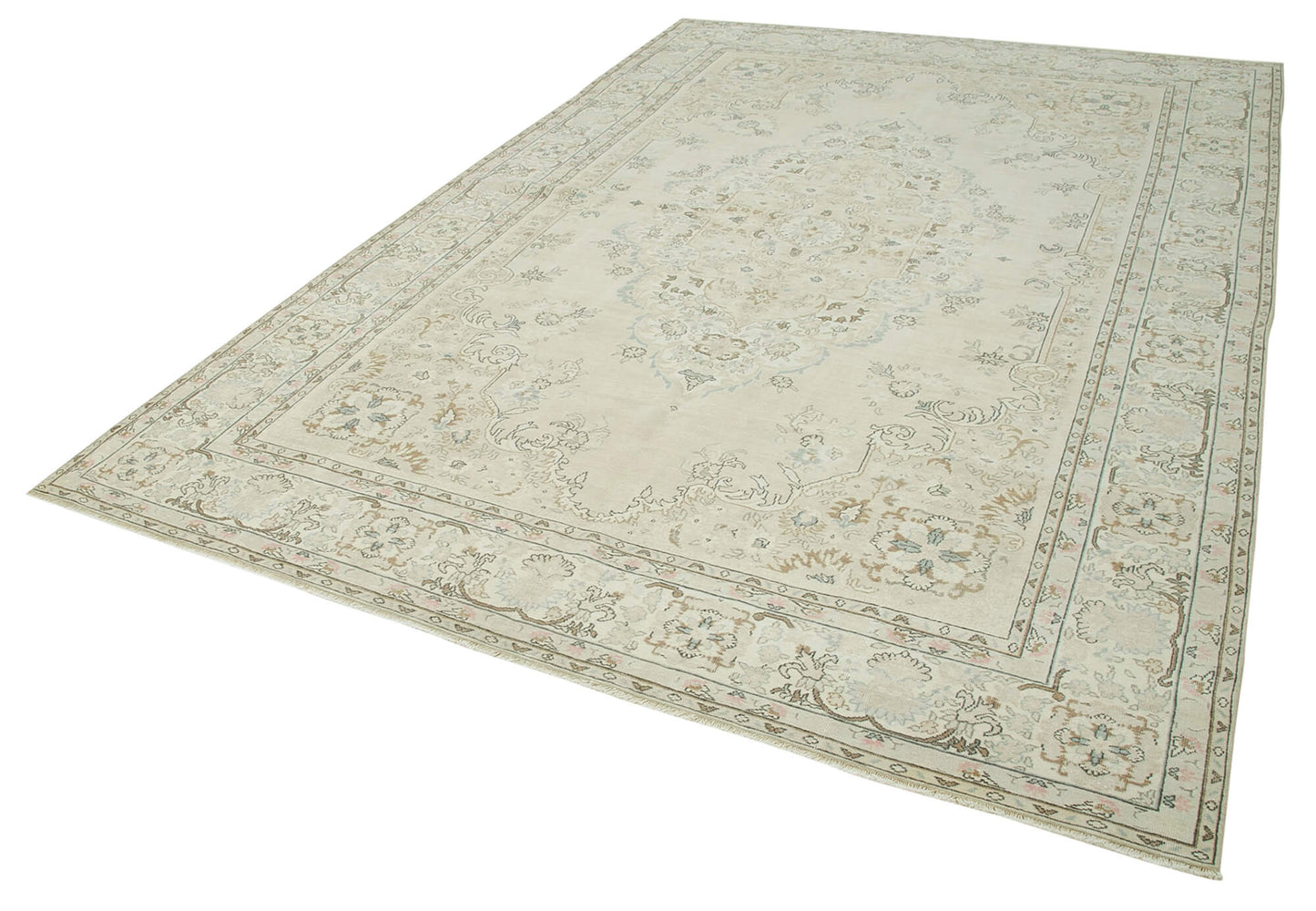 7x11 Beige Vintage Rug - 38012