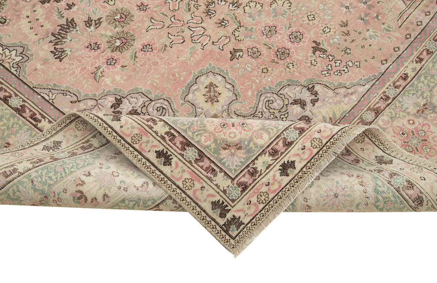 8x11 Beige Vintage Rug - 38016