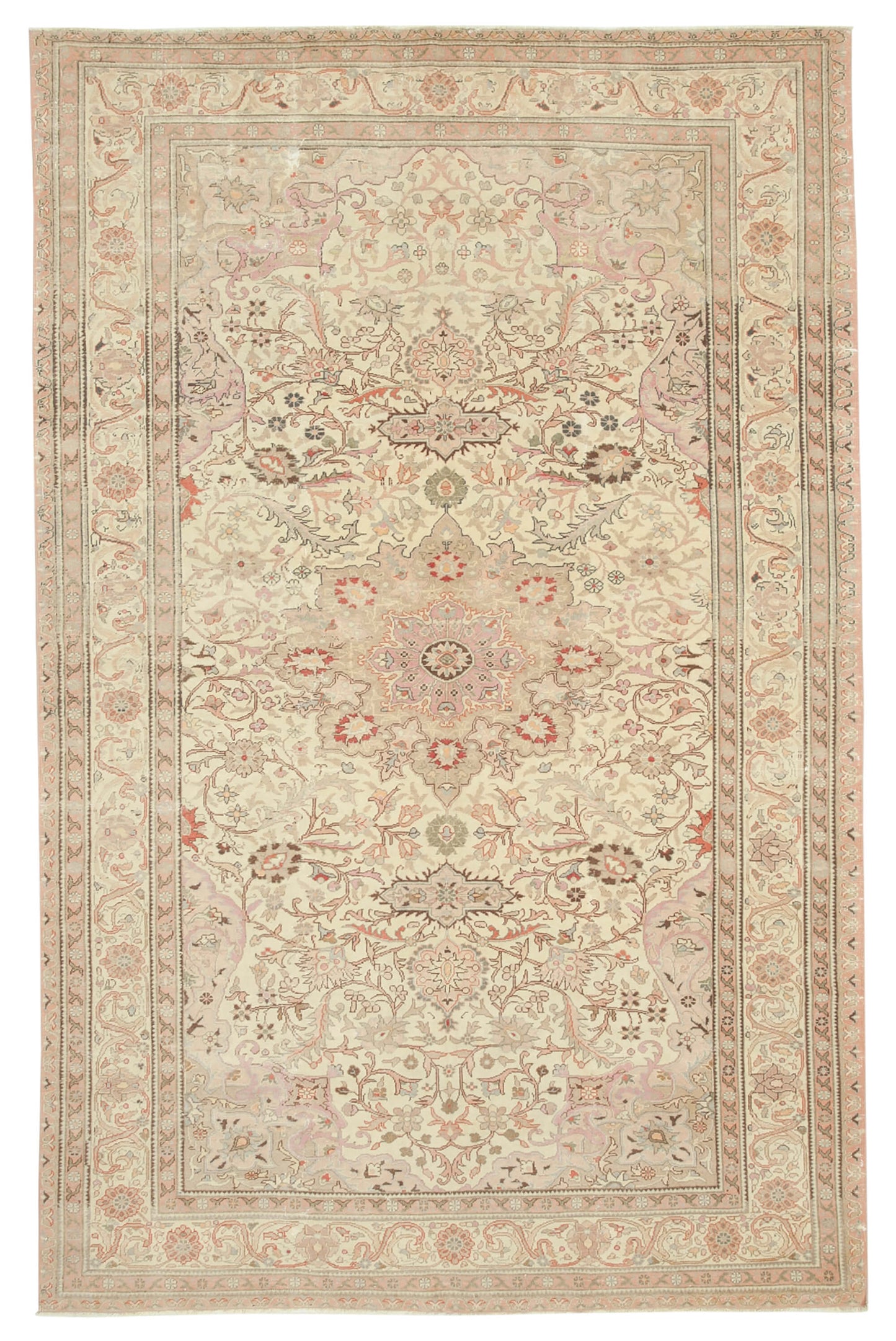 8x12 Beige Vintage Rug - 38020