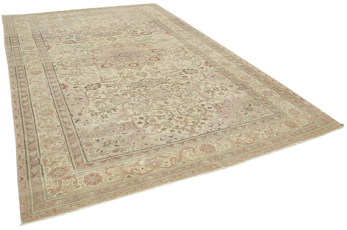 8x12 Beige Vintage Rug - 38020