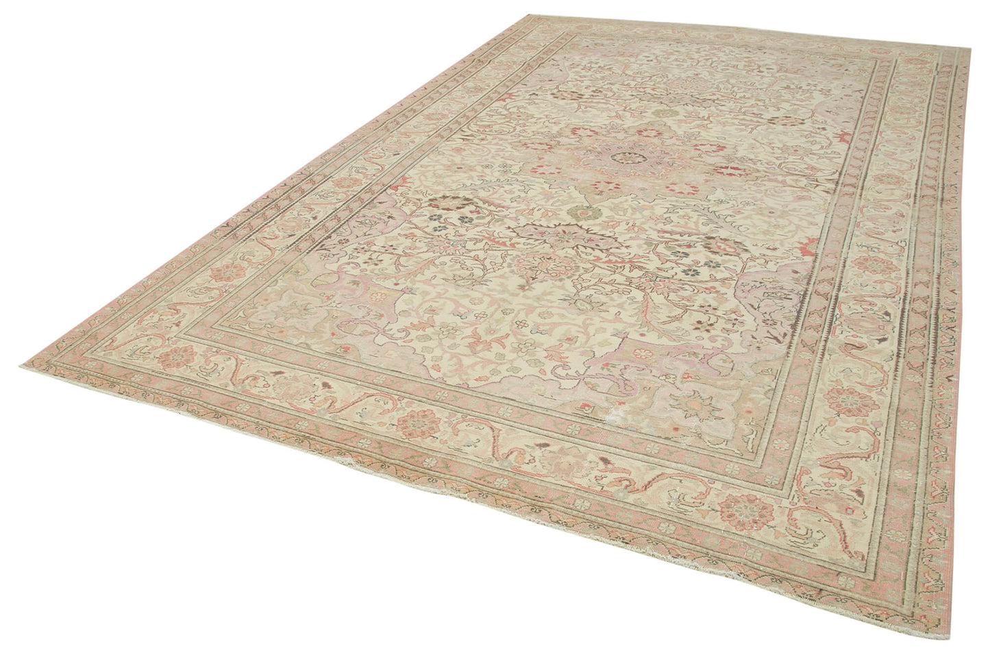 8x12 Beige Vintage Rug - 38020