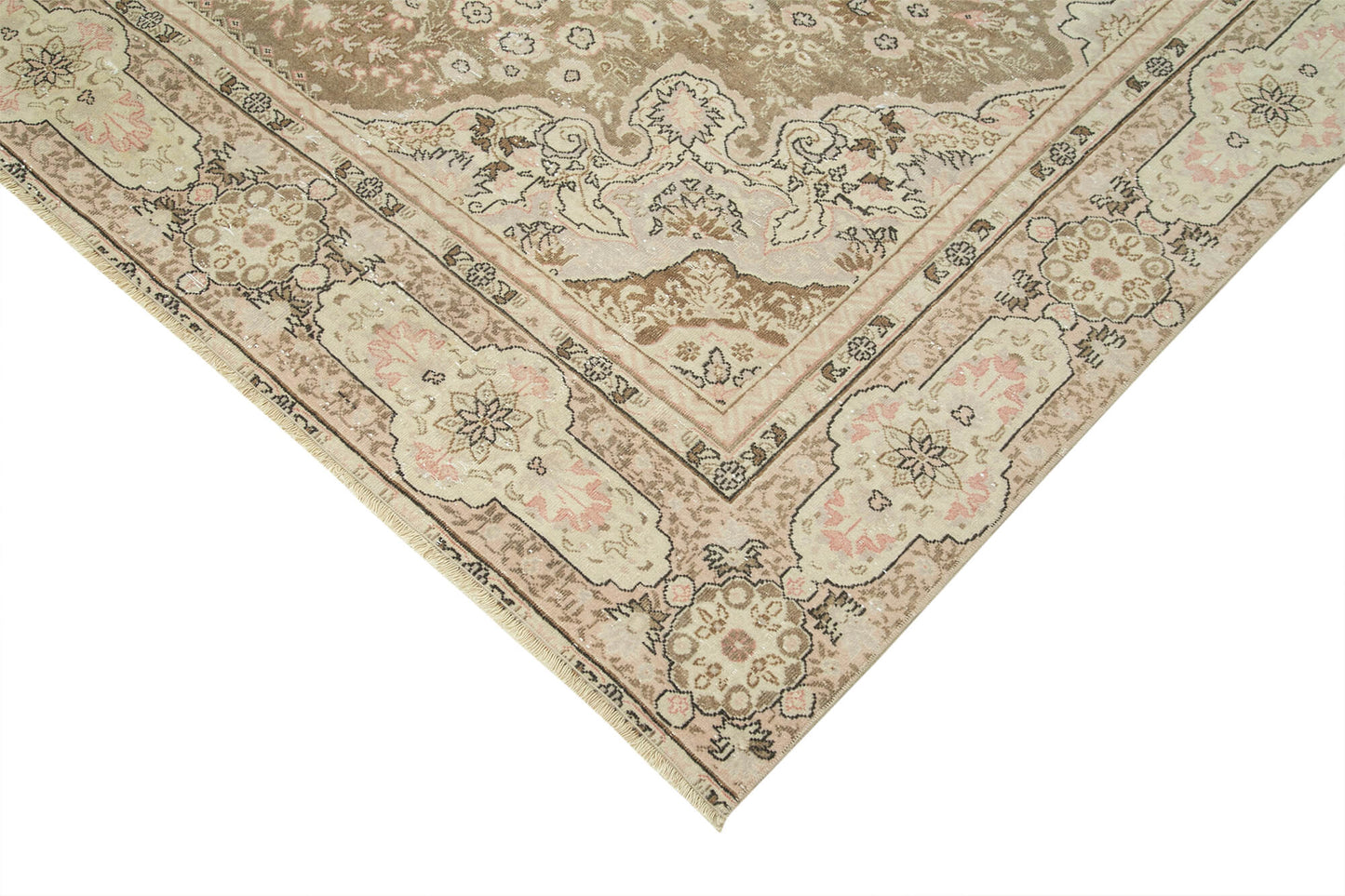 8x11 Beige Vintage Rug - 38021