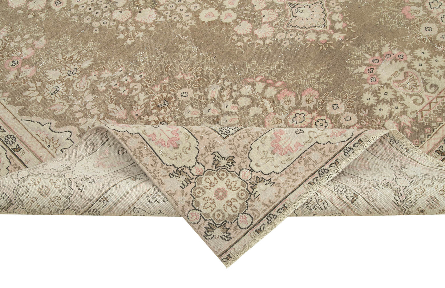 8x11 Beige Vintage Rug - 38021