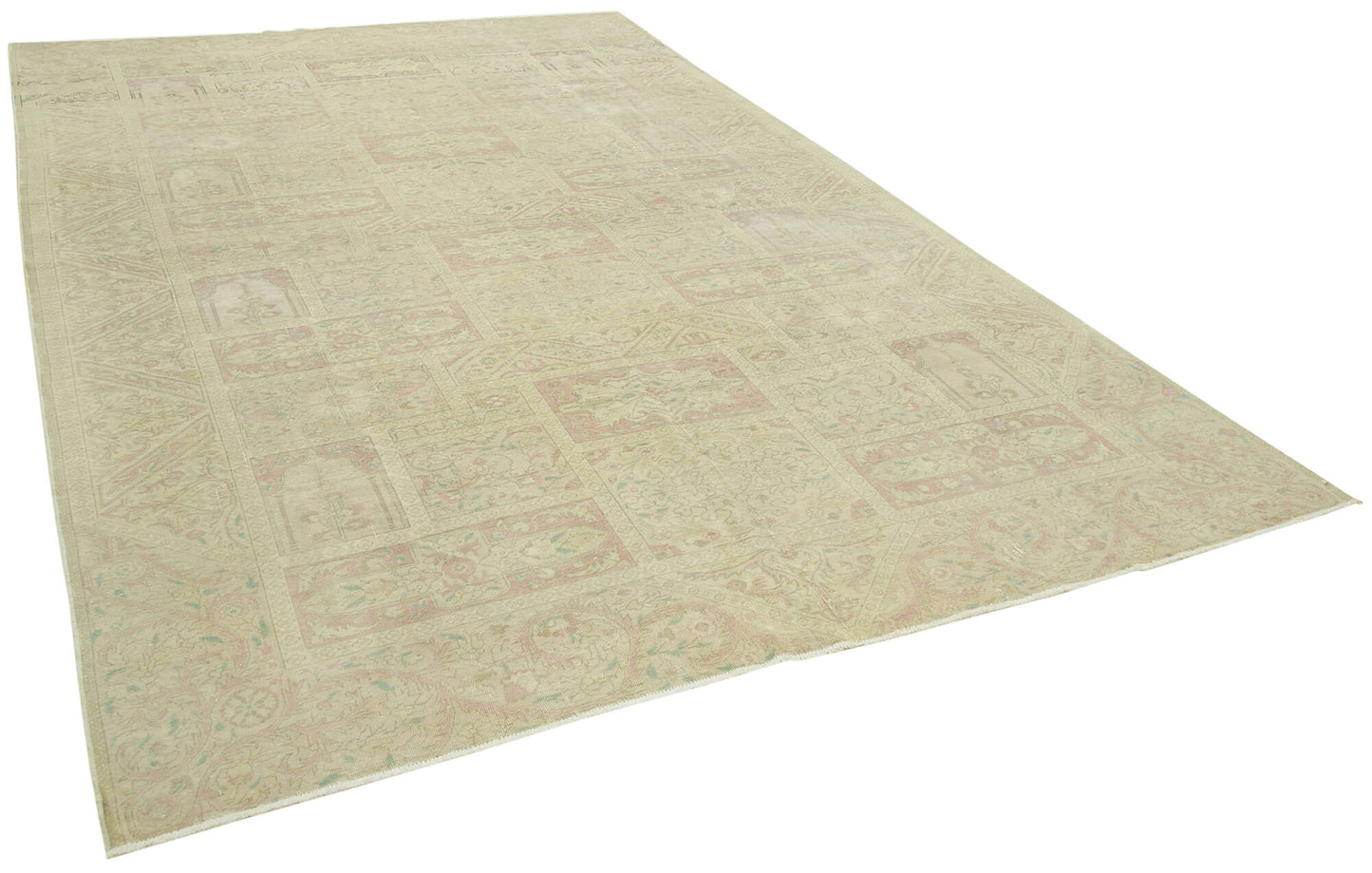 8x12 Beige Vintage Rug - 38023