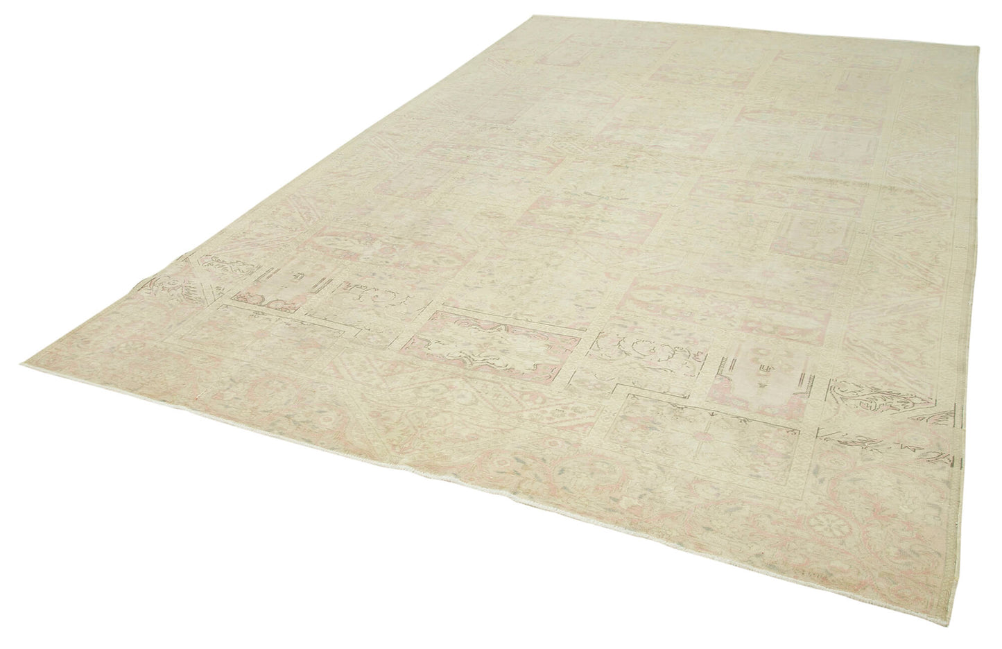 8x12 Beige Vintage Rug - 38023