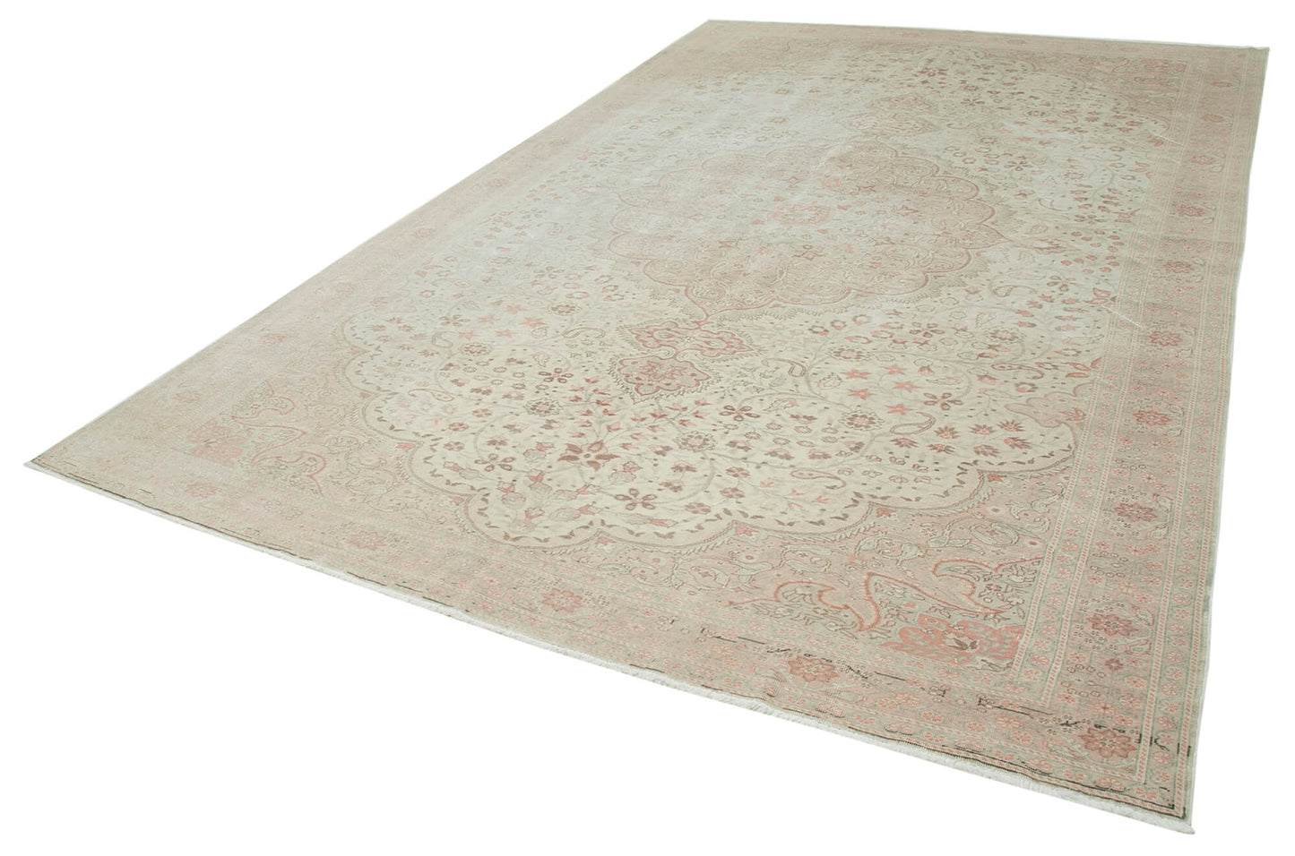 8x13 Beige Vintage Rug - 38024