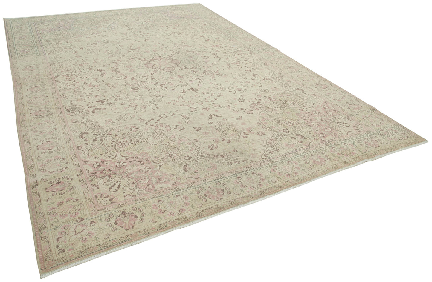 9x13 Beige Vintage Rug - 38025