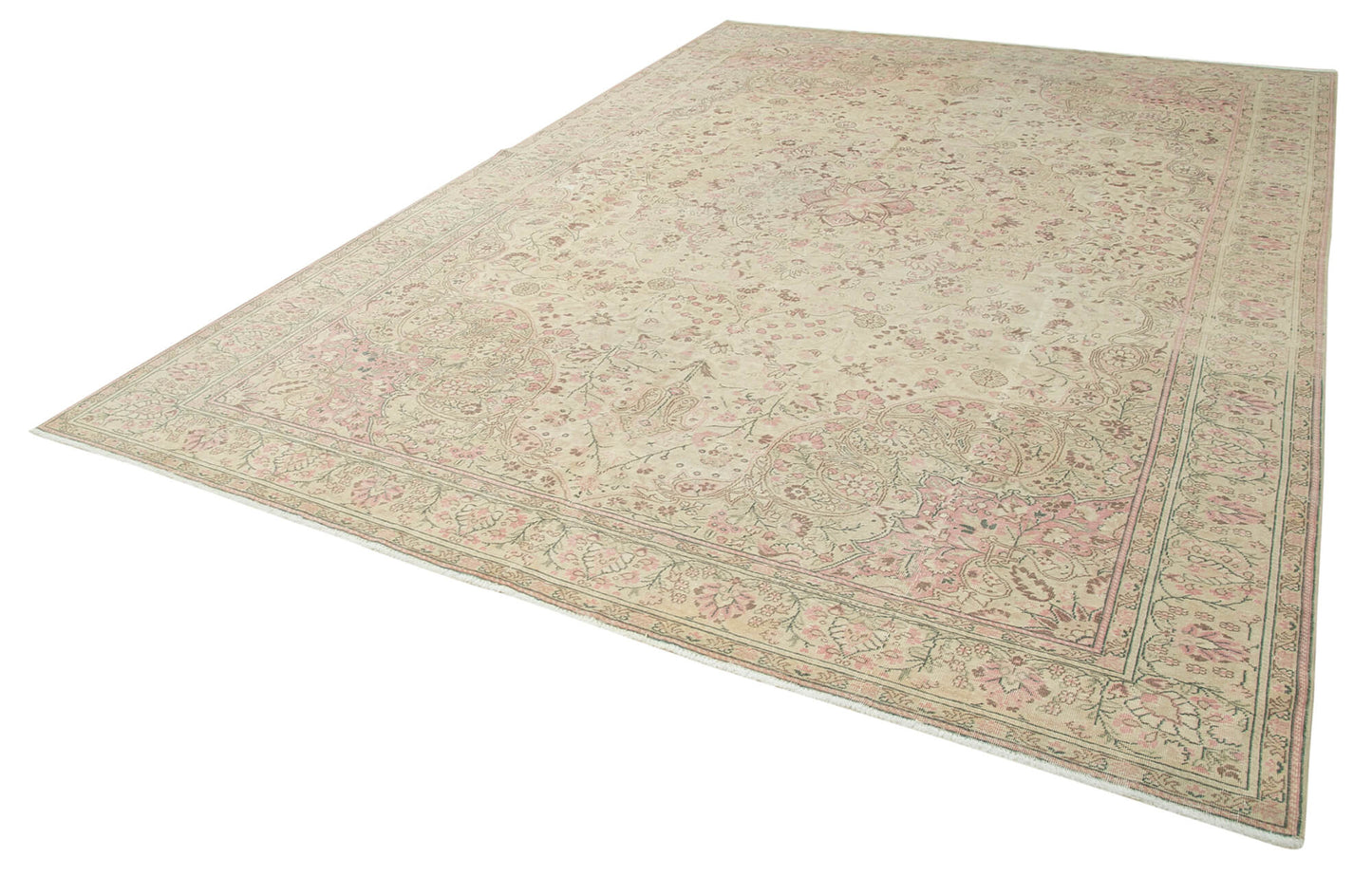 9x13 Beige Vintage Rug - 38025