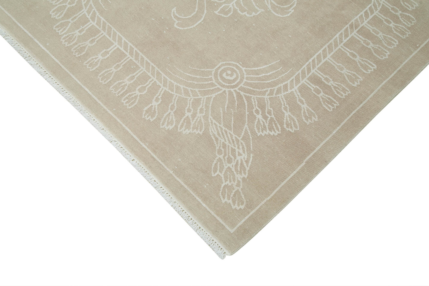 9x11 Beige Vintage Rug - 38026