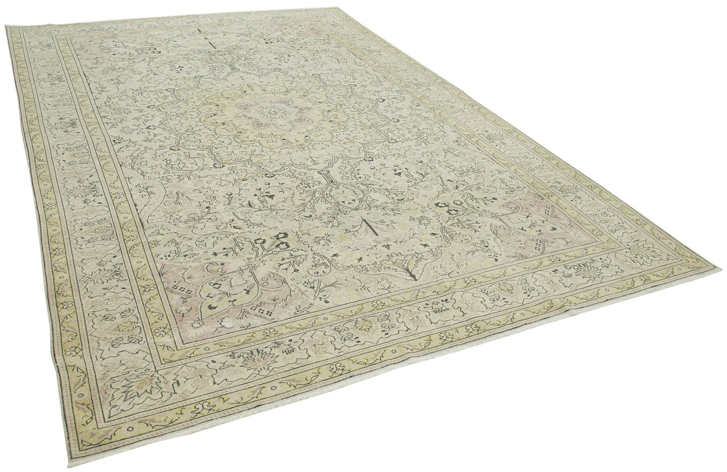 8x12 Beige Vintage Rug - 38027