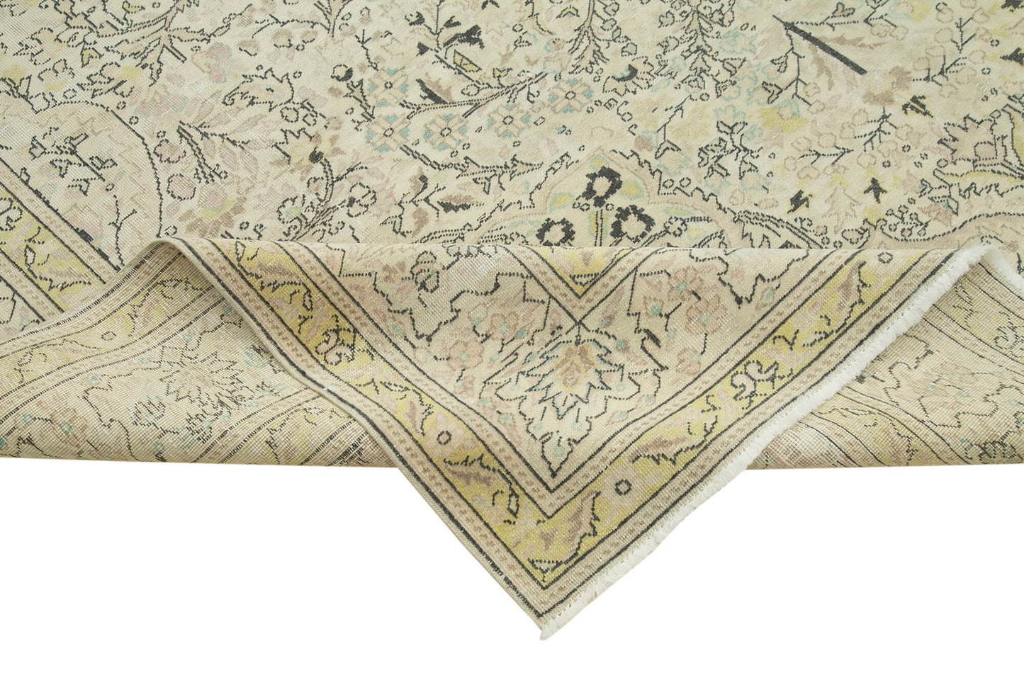 8x12 Beige Vintage Rug - 38027